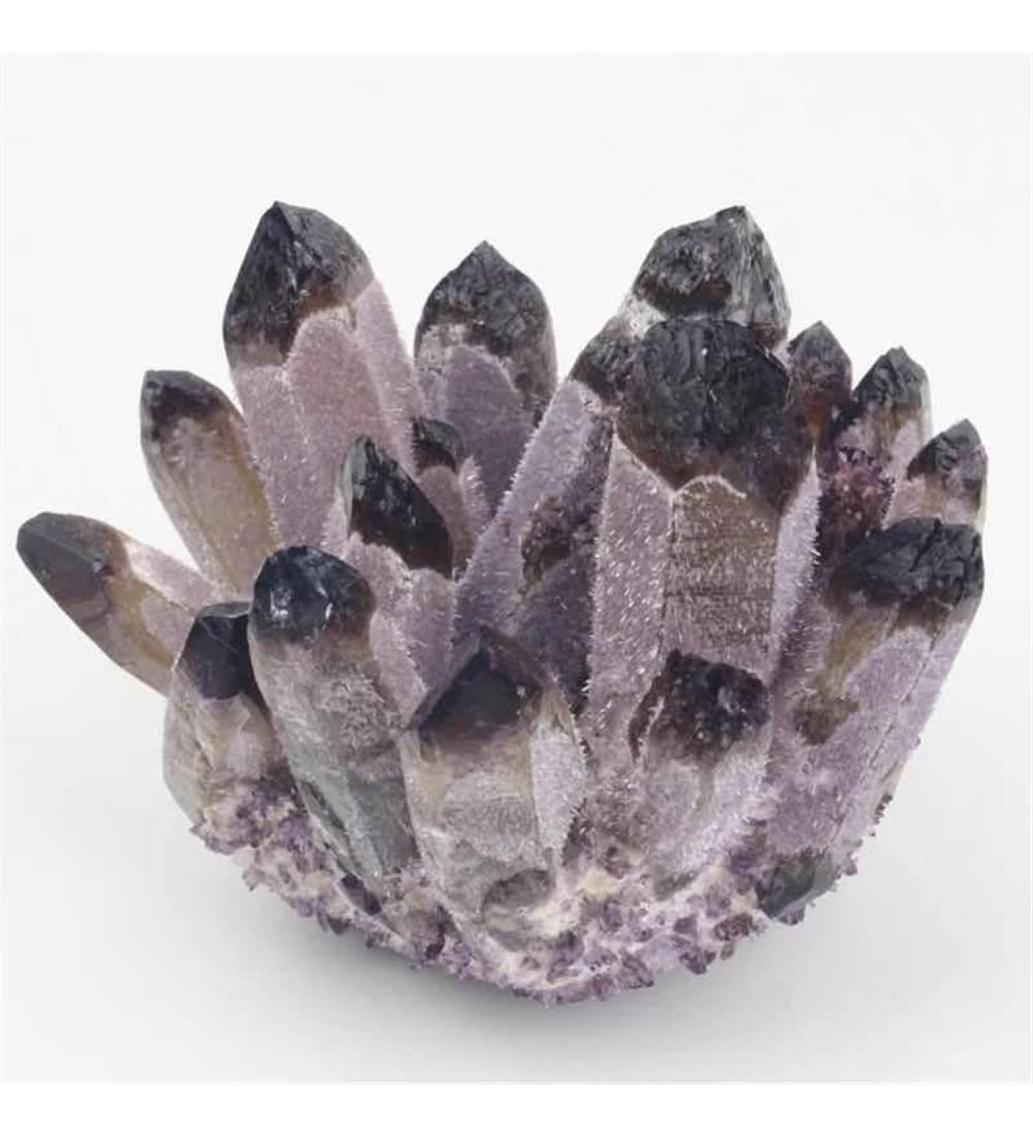 Natural Purple Phantom Quartz Stone Cluster Crystals Ornament 500g-650g 1pc HOMEZHOU 1PC 500g-650g - Buy Online on GoSupps.com