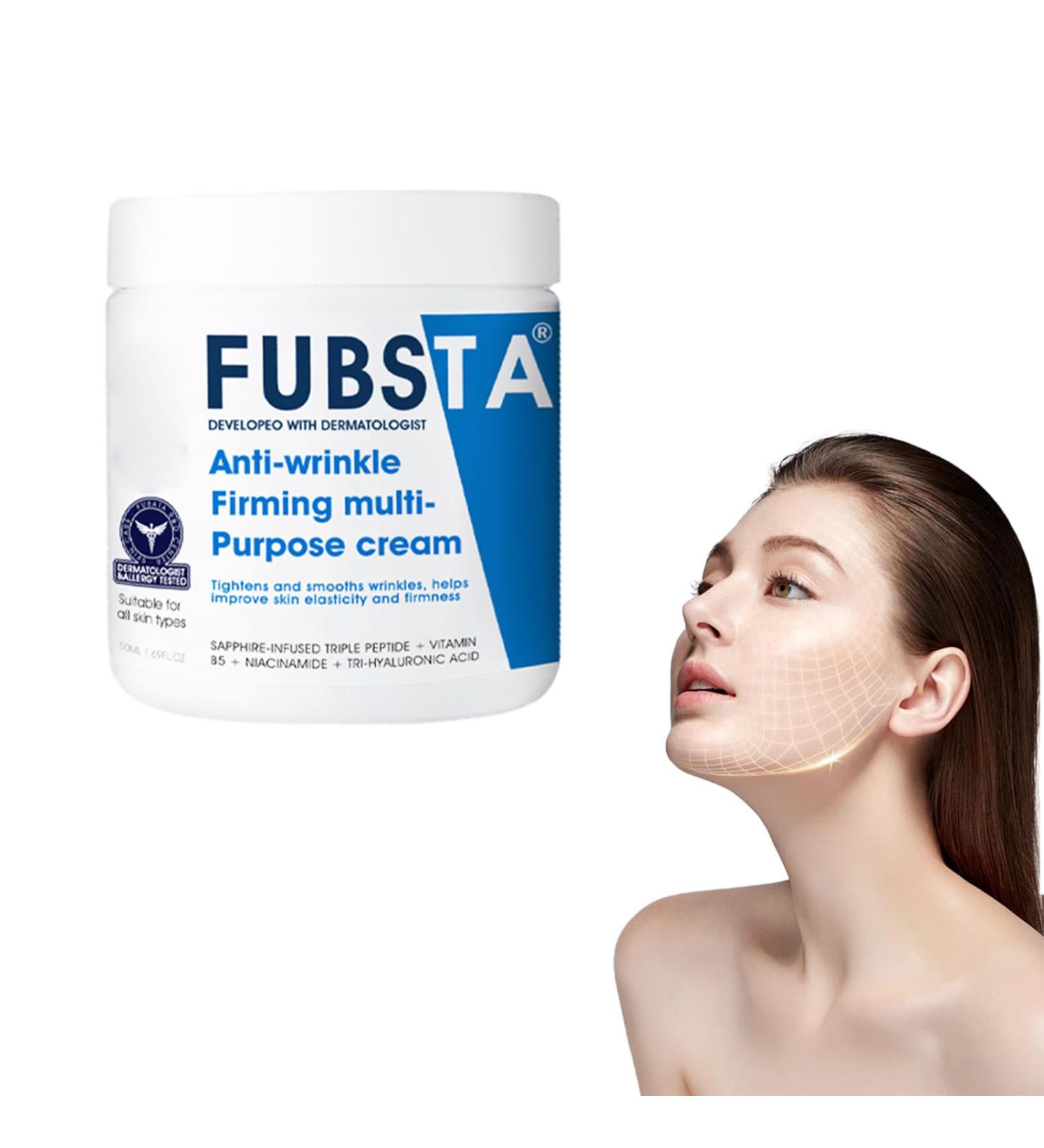 Fubsta Advanced Firming & Wrinkle-Reducing Cream, Skin Firming Rejuvenating Serum, Skin Firming Cream, Restore Skin Elasticity for All Skin Types (1 Bottle) - Buy Online on GoSupps.com
