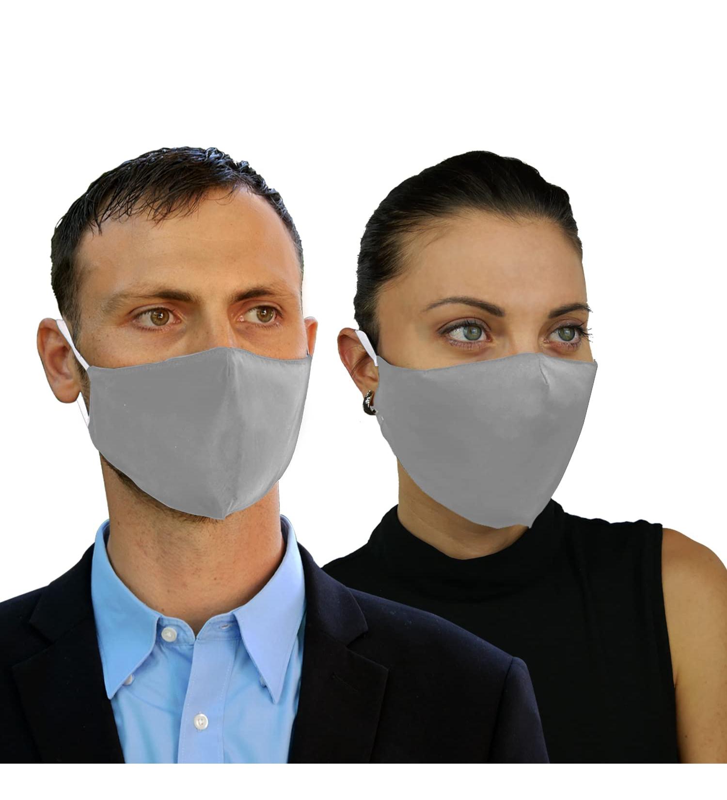 FLOWZOOM Anti Fog Mask with Filter - Pack of 2 Black Fabric Face Masks | Filtration Efficiency 98% | Adult Mask with Anti-F - Buy Online on GoSupps.com