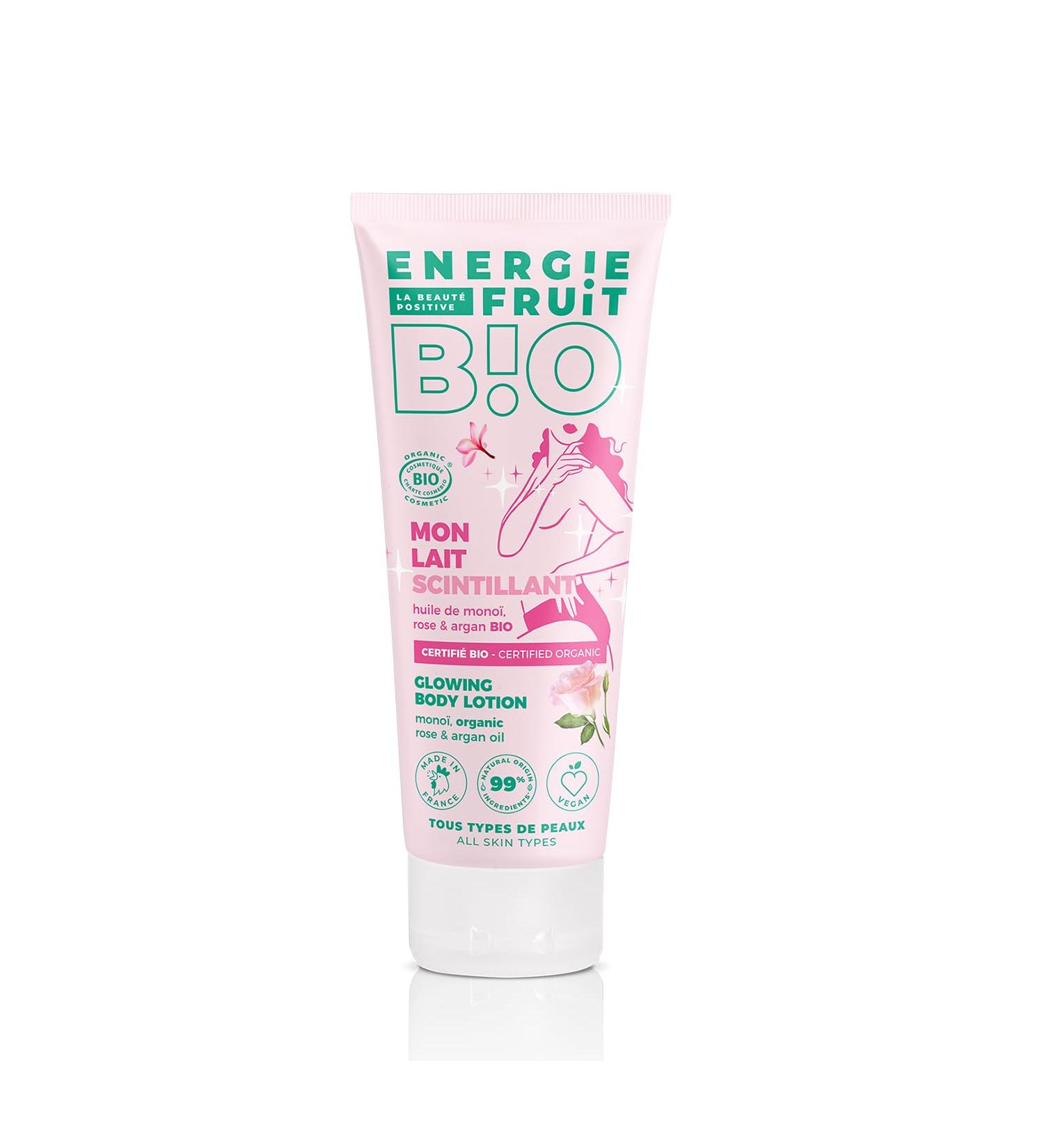 ENERGY FRUIT Body Milk - Mono Rose & Argan | EcoCert Organic 200ml | Hydrating Moisturizer for All Skin Types - Buy Online on GoSupps.com