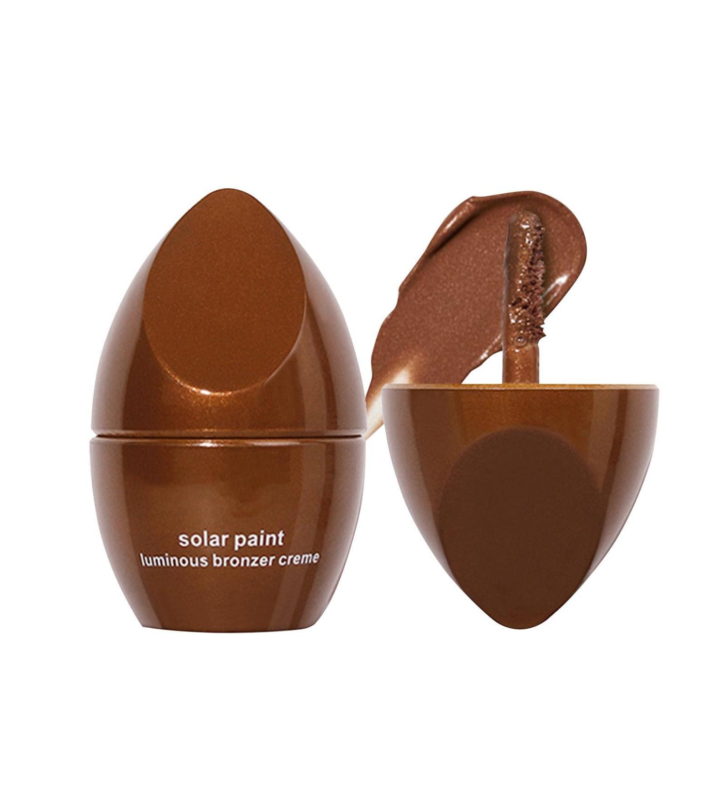 Contouring Shadow Makeup Set - Four Shades Contouring Highlighting Cream Liquid Waterproof Longwear Bronzer Makeup Face Body Glow Liquid Highlighter Brighten Concealer for Women Girls Nicything 03# Bronze With Pearlescent  - Buy Online on GoSupps.com