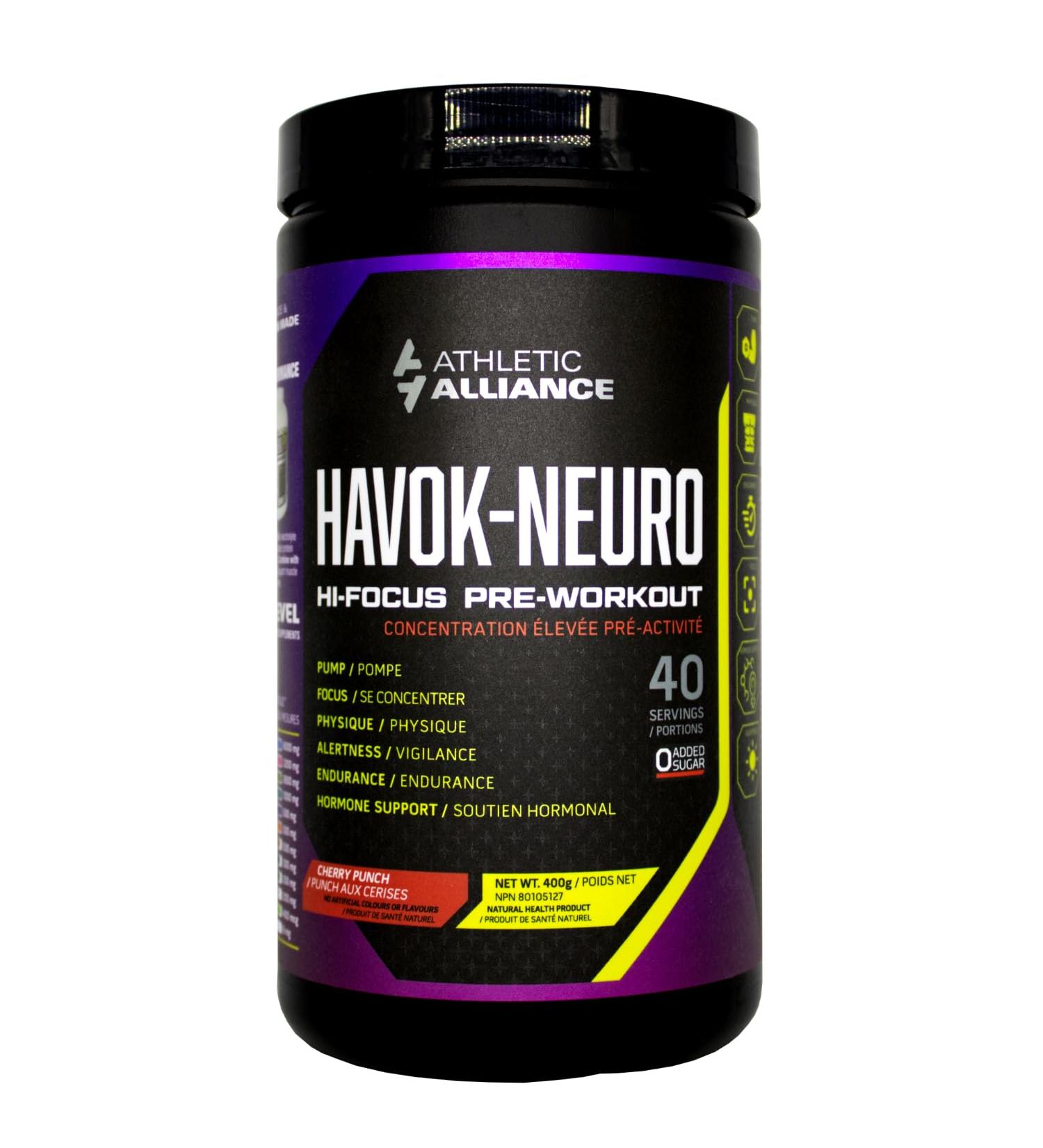 Havok-Neuro - Hi-Focus Pre-Workout Powder 40 Servings (Cherry Blaster) - Buy Online on GoSupps.com