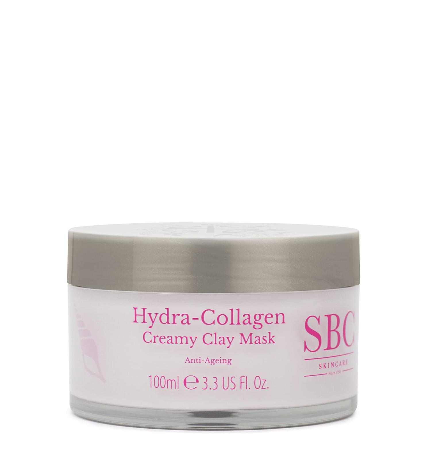 SBC Skincare Hydra-Collagen Creamy Clay Mask 100ml Collagen Face Mask Detoxifies Your Skin Refines Pores and Improves Radiance - Buy Online on GoSupps.com