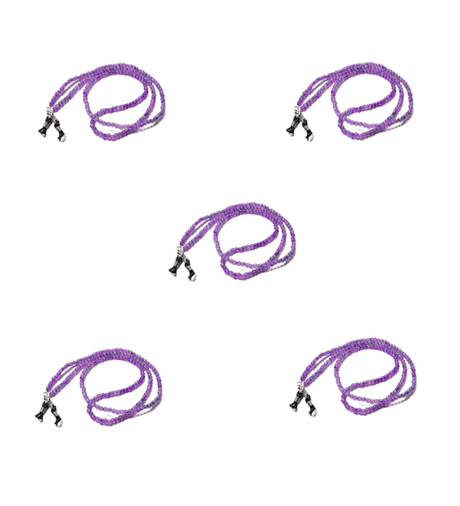 SBTRKT 5-Piece Purple Acrylic Fiber Eye Chain for Sunglasses | Stylish Sturdy Perfect for All Ages - Buy Online on GoSupps.com