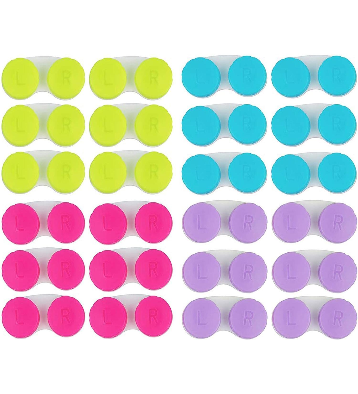 Contact Holder 10pcs Contact Lens Cases Bulk Green Red Blue Purple YJH123