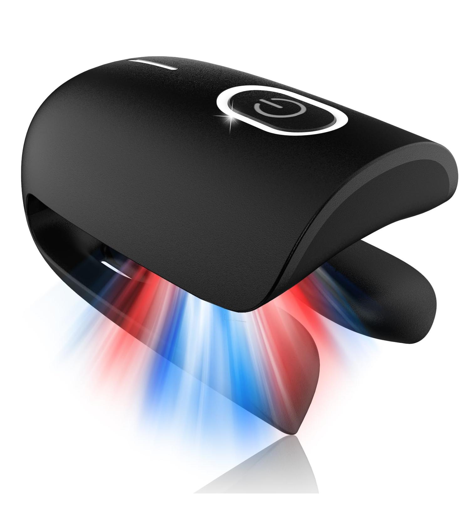 Nail Fungus Laser Treatment Device for Home Use | Effective Onychomycosis & Fungal Removal with 470nm Blue 660nm Red & 905nm Infrared Light - Buy Online on GoSupps.com