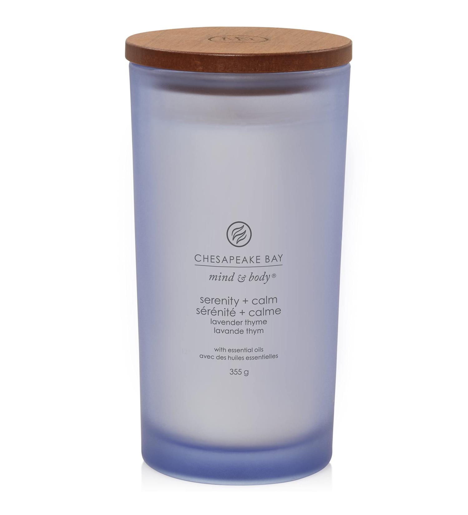 Chesapeake Bay Serenity + Calm Scented Candle | Large Tumbler Aromatherapy | Up to 82 Hours Burn Time | Mind & Body Collection - Buy Online on GoSupps.com