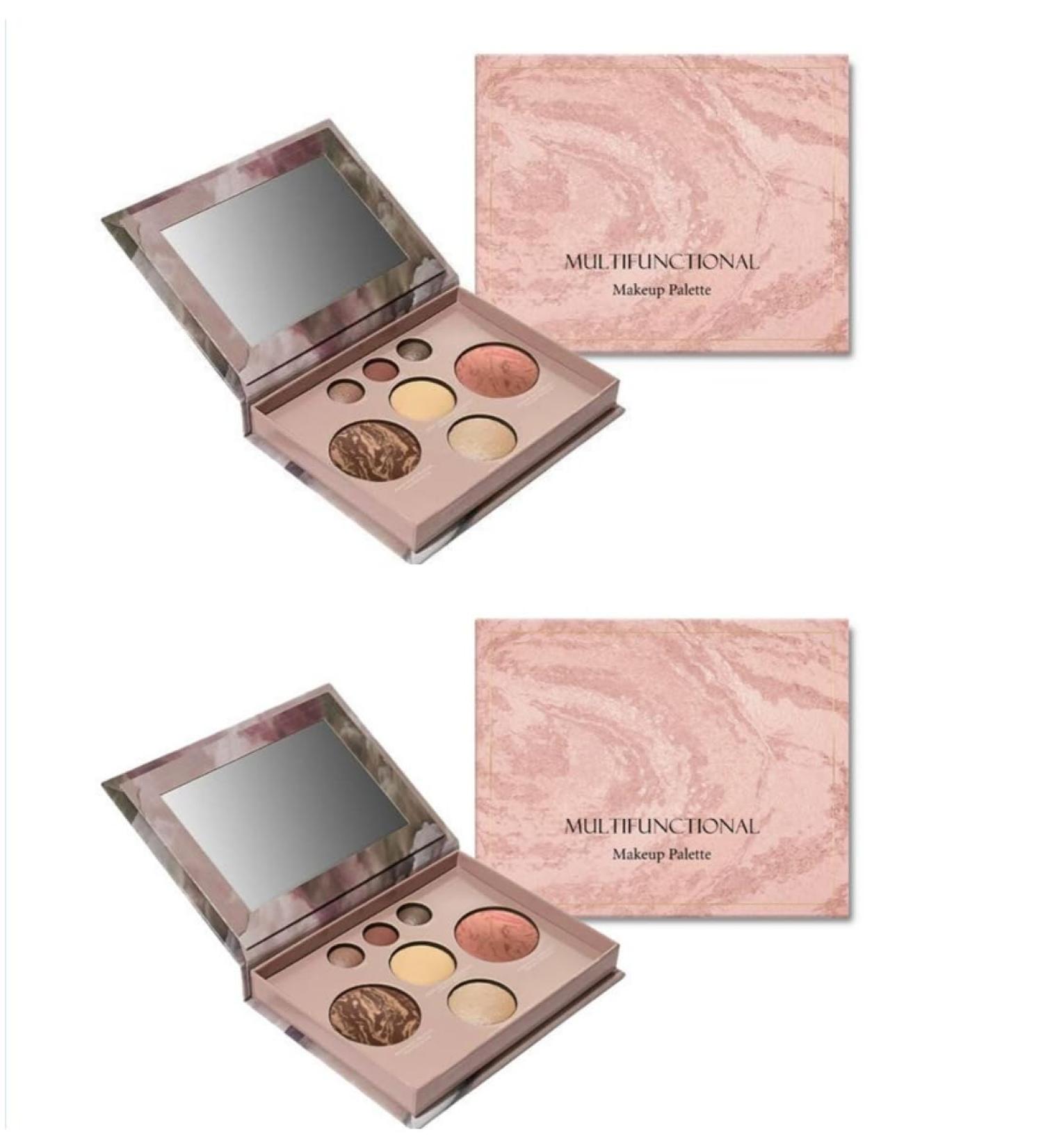 Palette de maquillage multifonctionnelle kit de maquillage portable utilisable pour les paupi res le blush et le contouring. Texture lisse pigment e et longue tenue. Miroir inclus. - Buy Online on GoSupps.com