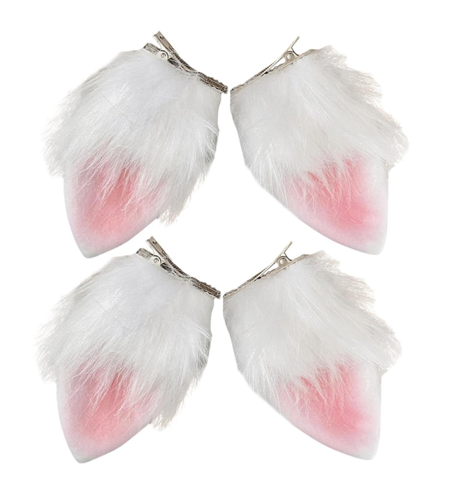 minkissy 1 Pair Easter Rabbit Headwear Bunny Ears Barrettes Easter Hair Accessories New Year Animal Barrettes Rabbit Ear Bobby Pin Hair Accessories for Women Fabric Clip Cats and Dogs Child - Buy Online on GoSupps.com