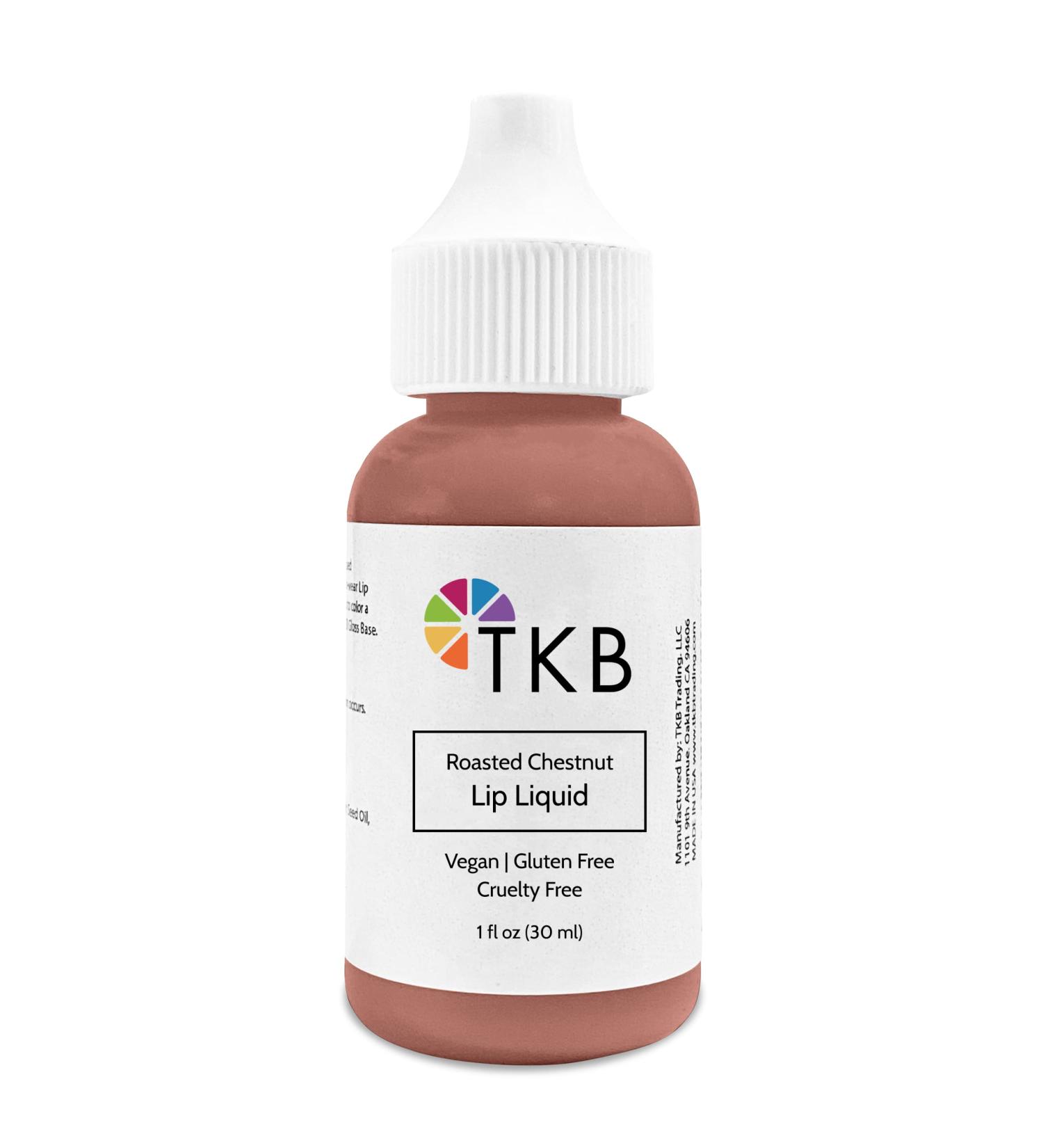 TKB Lip Liquid Color - Roasted Chestnut 1 Fl Oz | DIY Lip Gloss Pigment for Moisturizing Lipstick - Made in USA - Buy Online on GoSupps.com