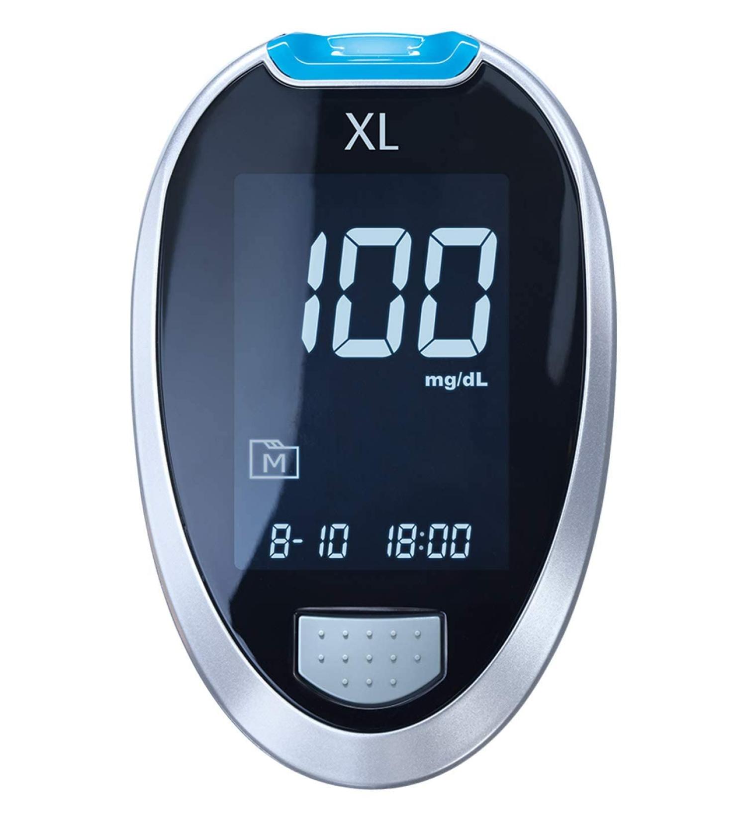 GlucoCheck XL Starter Set (mg/dl) Includes 110 Blood Glucose Test Strips | International Shipping Available - Buy Online on GoSupps.com