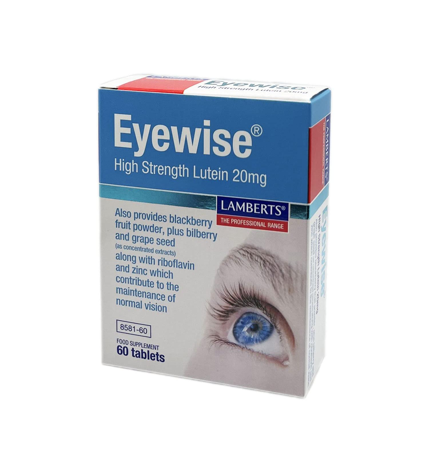 Lamberts - Eyewise - 60 tabs - Buy Online on GoSupps.com