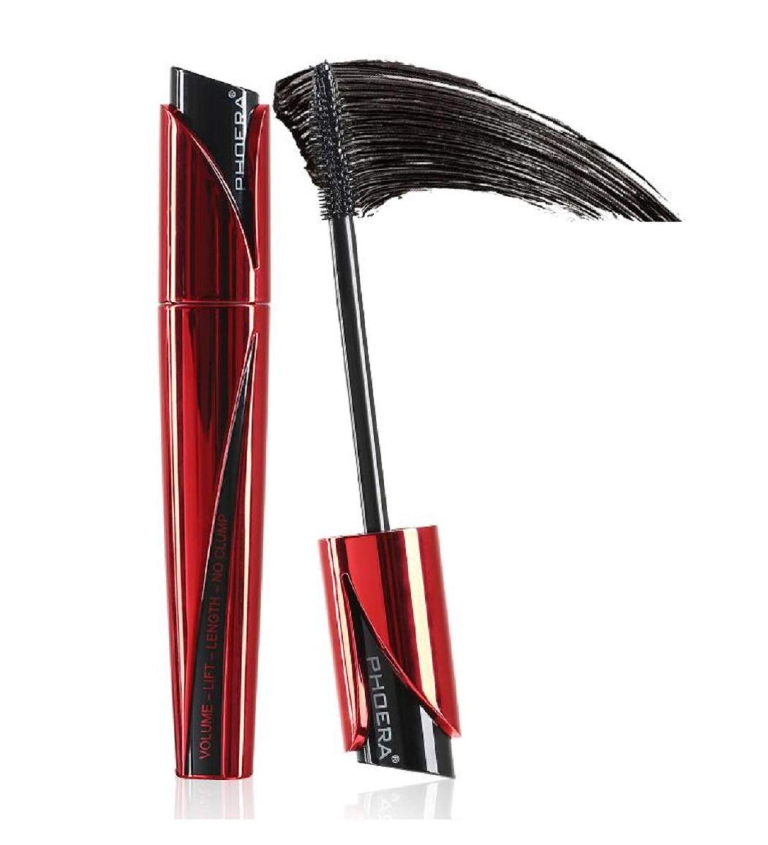 AQUAPURITY PHOERA Lash Volume Mascara Waterproof | 9D Curling Black Mascara for Intense Length & Volume | Long Lasting & Smudge Proof | Cruelty Free - Buy Online on GoSupps.com