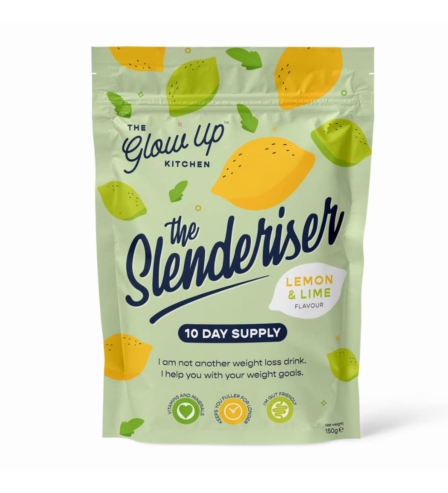 Slenderiser 30 Servings Weight Management Drink with Glucomannan - Keto & Vegan Friendly (Lemon Lime) - Buy Online on GoSupps.com