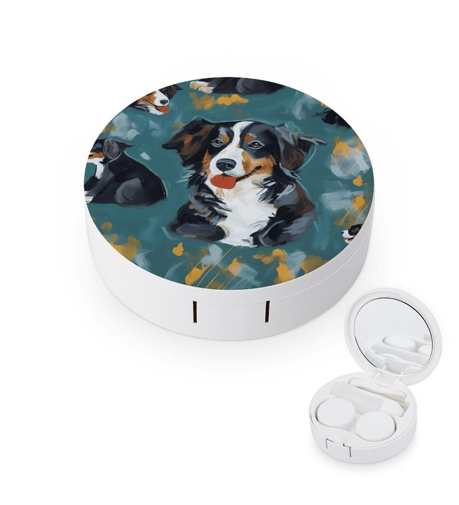 Dog Print Contact Lens Case | Travel-Friendly Lens Care Box | Shop Now - Buy Online on GoSupps.com