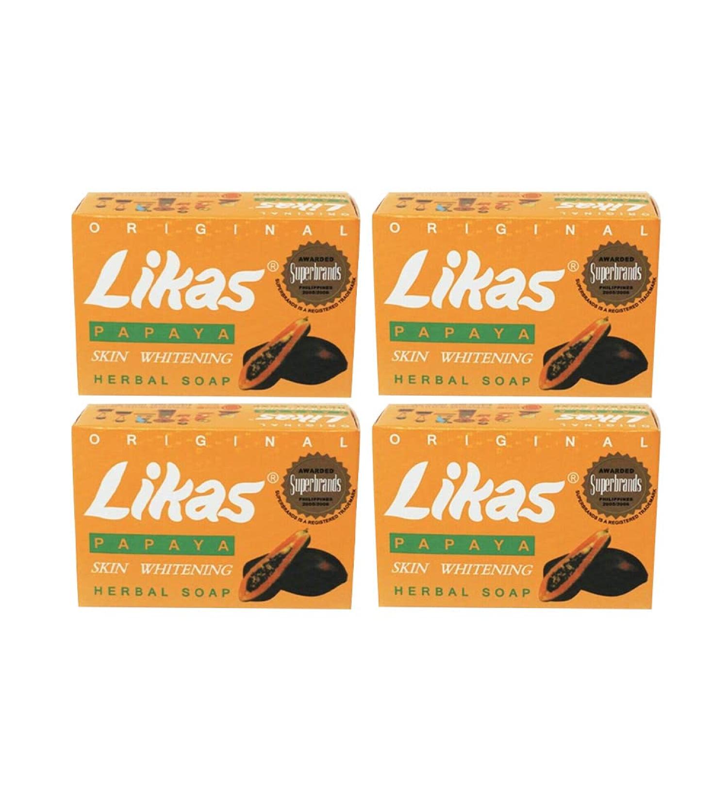Likas Original Papaya Soap - Set of 4 Packs (4 Sets) - Buy Online on GoSupps.com
