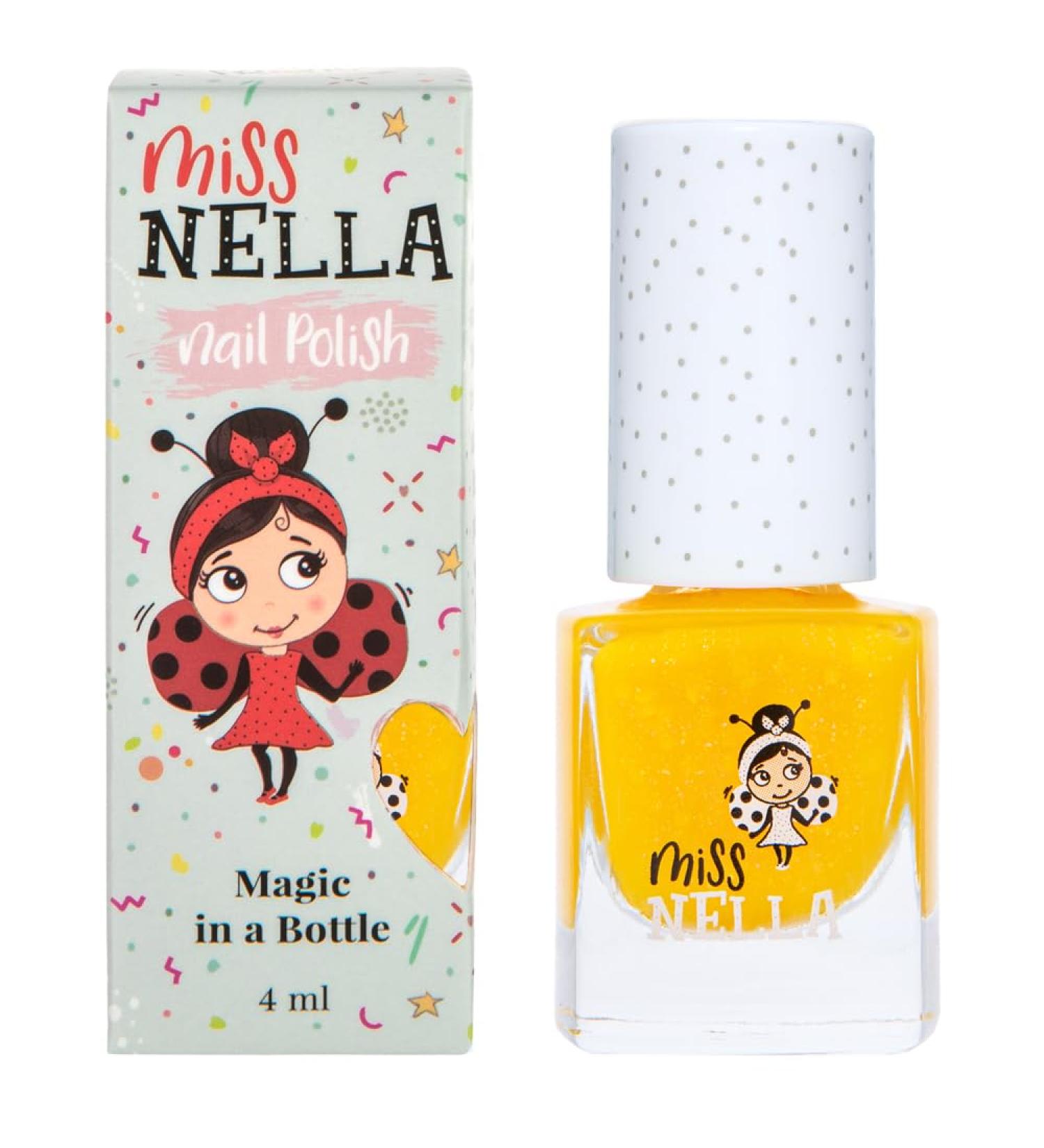 Miss Nella Honey Twinkles Glitter Nail Polish - Non-Toxic & Odour Free for Kids - Water Based & Easy Peel Off Formula - Buy Online on GoSupps.com