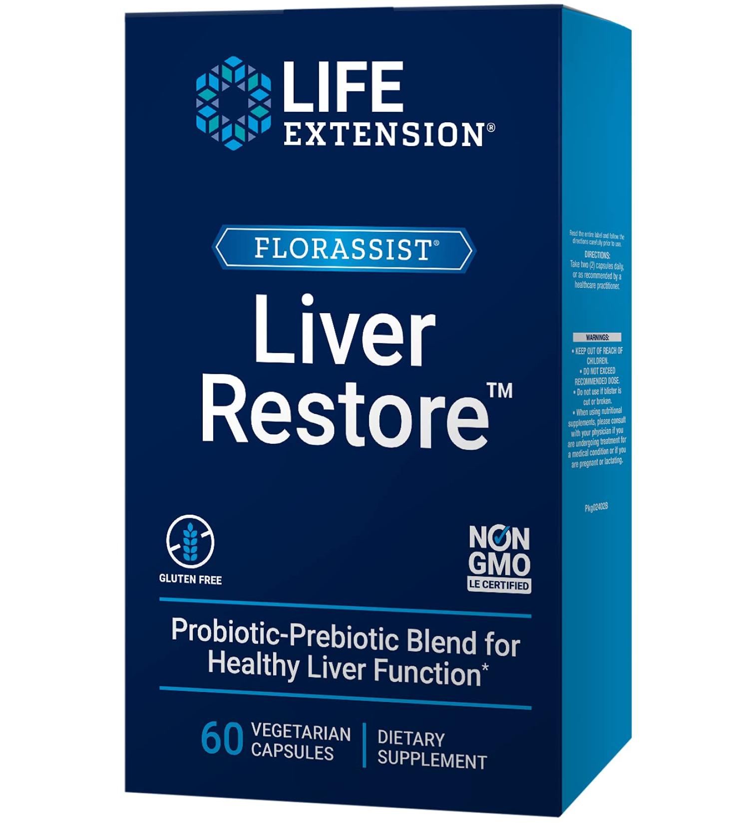 Life Extension FLORASSIST Liver Restore - 60 Capsules for Gut & Liver Health - Buy Online on GoSupps.com