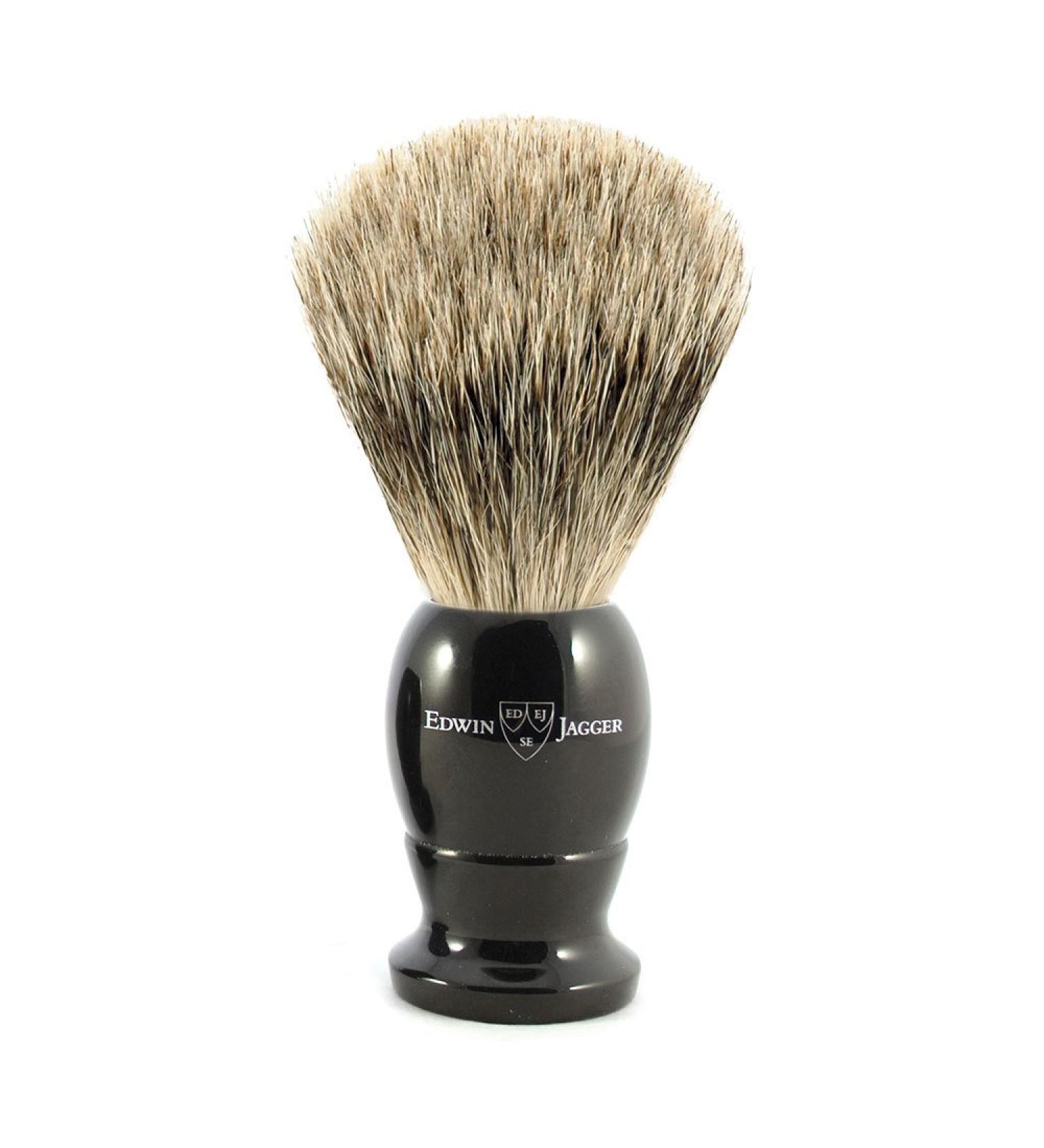 Edwin Jagger Best 9EJ876 shaving brush badger hair light horn small