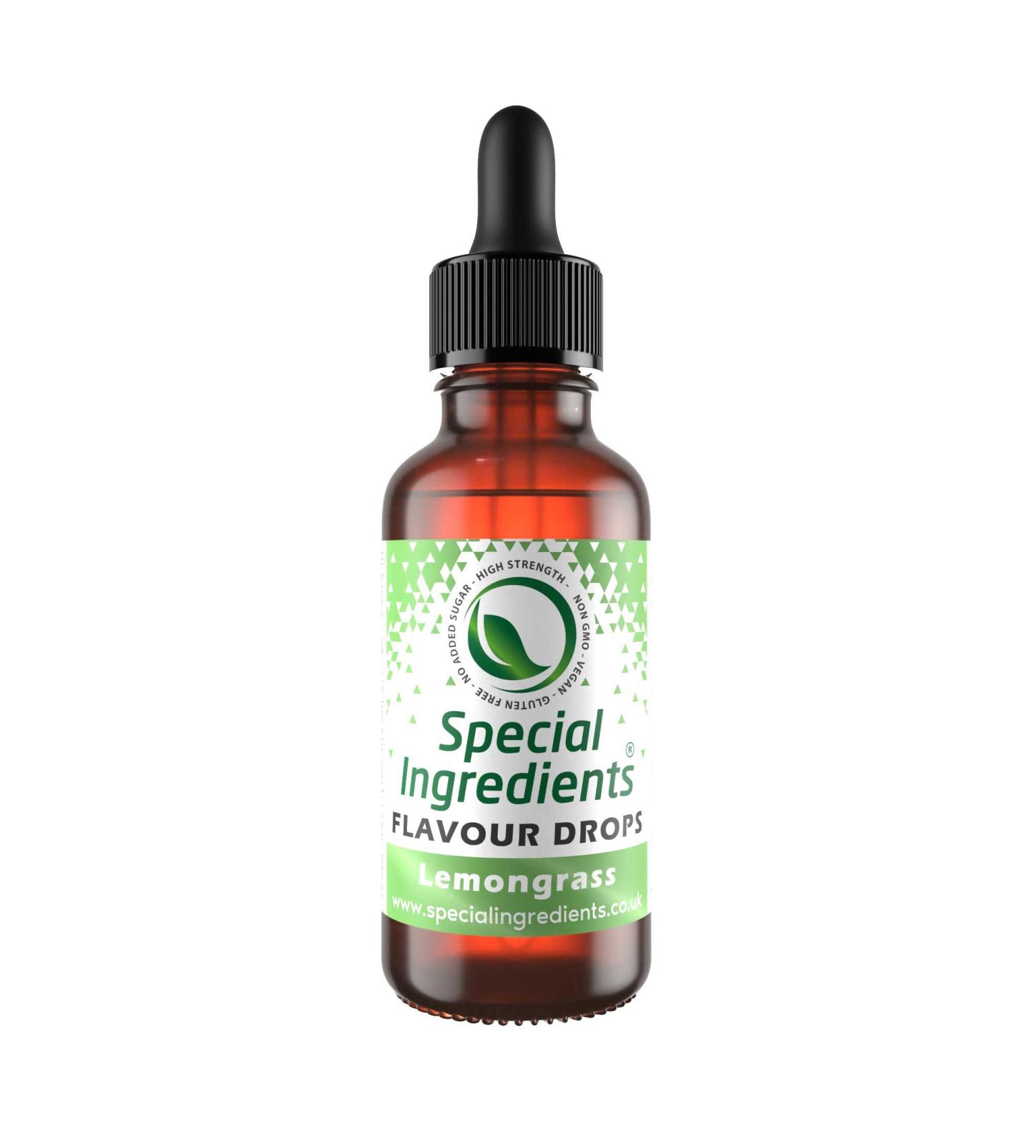 Lemongrass Flavour Drop 500ml Highly Concentrated Versatile Food Flavouring - Vegan Non GMO Gluten Free Lemongrass 500ml - Buy Online on GoSupps.com