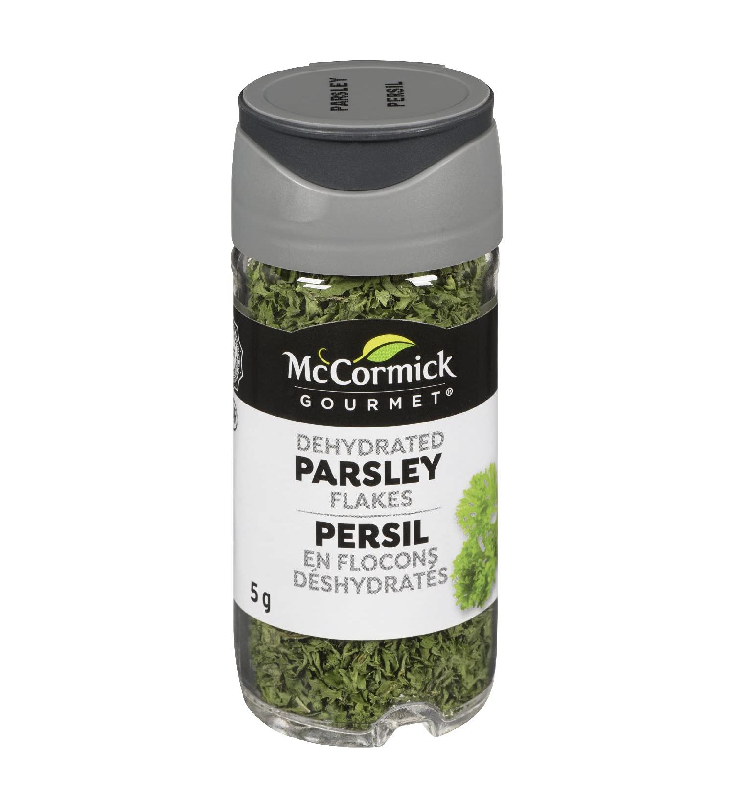 McCormick Gourmet (MCCO3) New Bottle Premium Quality Natural Herbs & Spices Parsley Flakes 5g - Buy Online on GoSupps.com