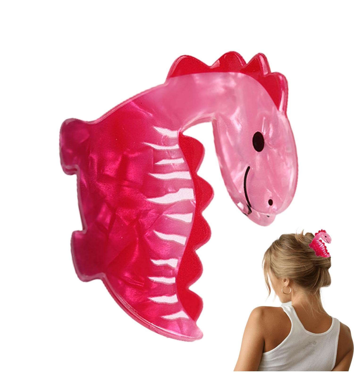 Dinosaur Hair Claw | Dinosaur Hairstyle Decorating Accessories | Acrylic Creative Stylish Trendy Hair Clips For Toddler Kids. Any Hair Type And Style Diplodocus - Buy Online on GoSupps.com