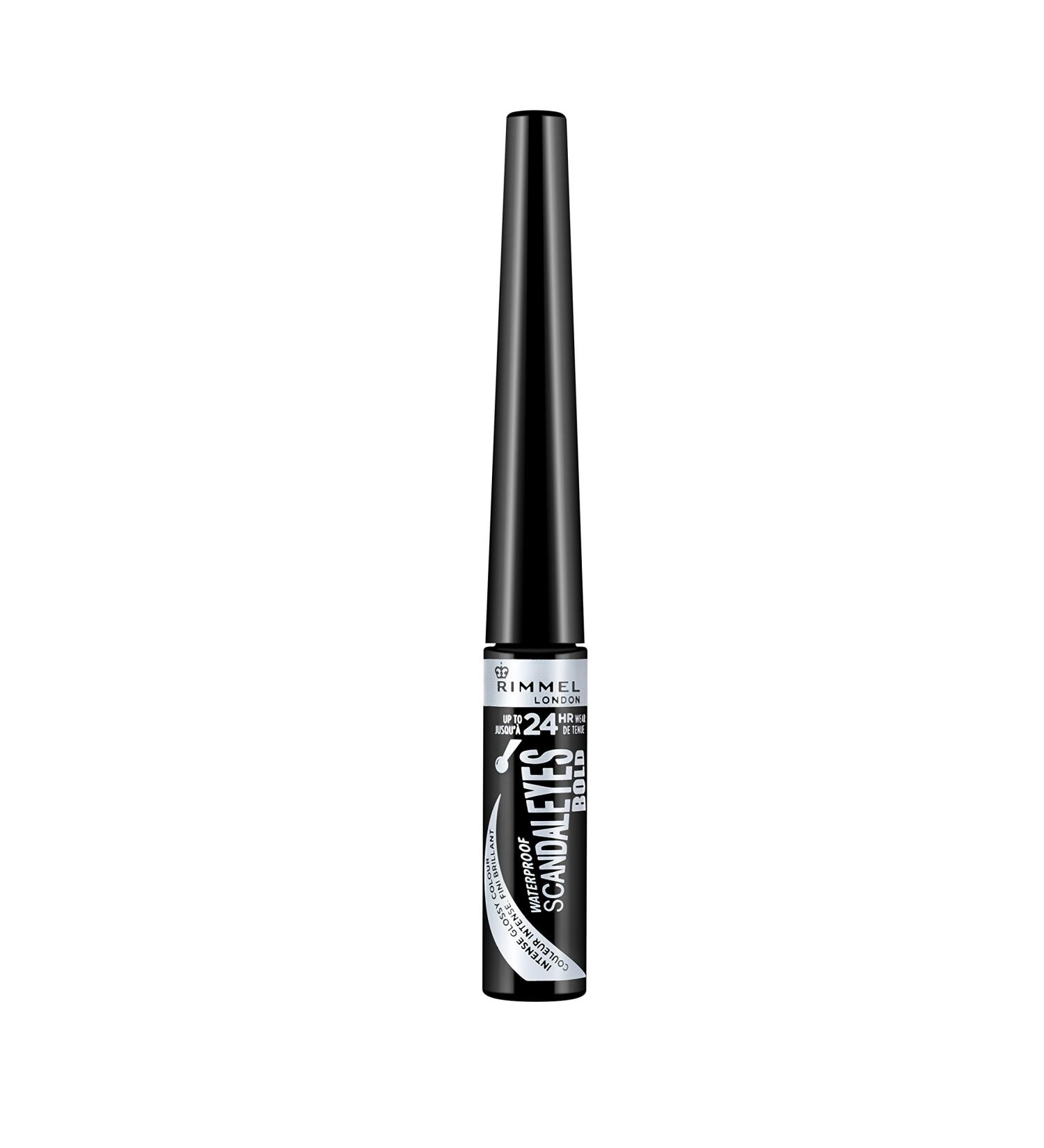 Rimmel London Scandaleyes Bold Liquid Eyeliner Black - Long-Lasting Intense Color for All-Day Wear | Fast International Shipping - Buy Online on GoSupps.com