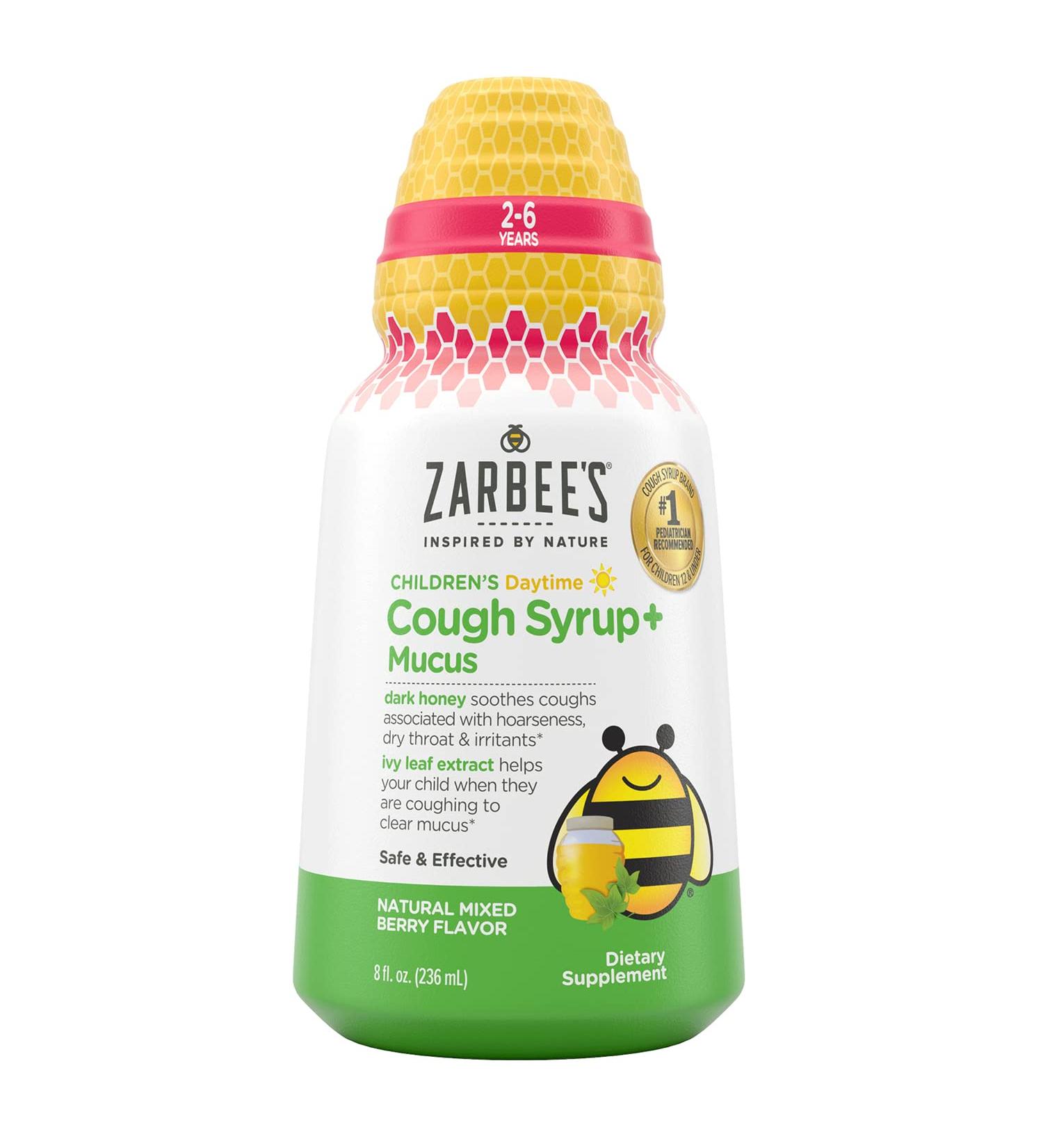 Zarbee's Kid's Cough + Mucus Day - Grape 8oz - Fast-Acting Daytime Relief - Buy Online on GoSupps.com