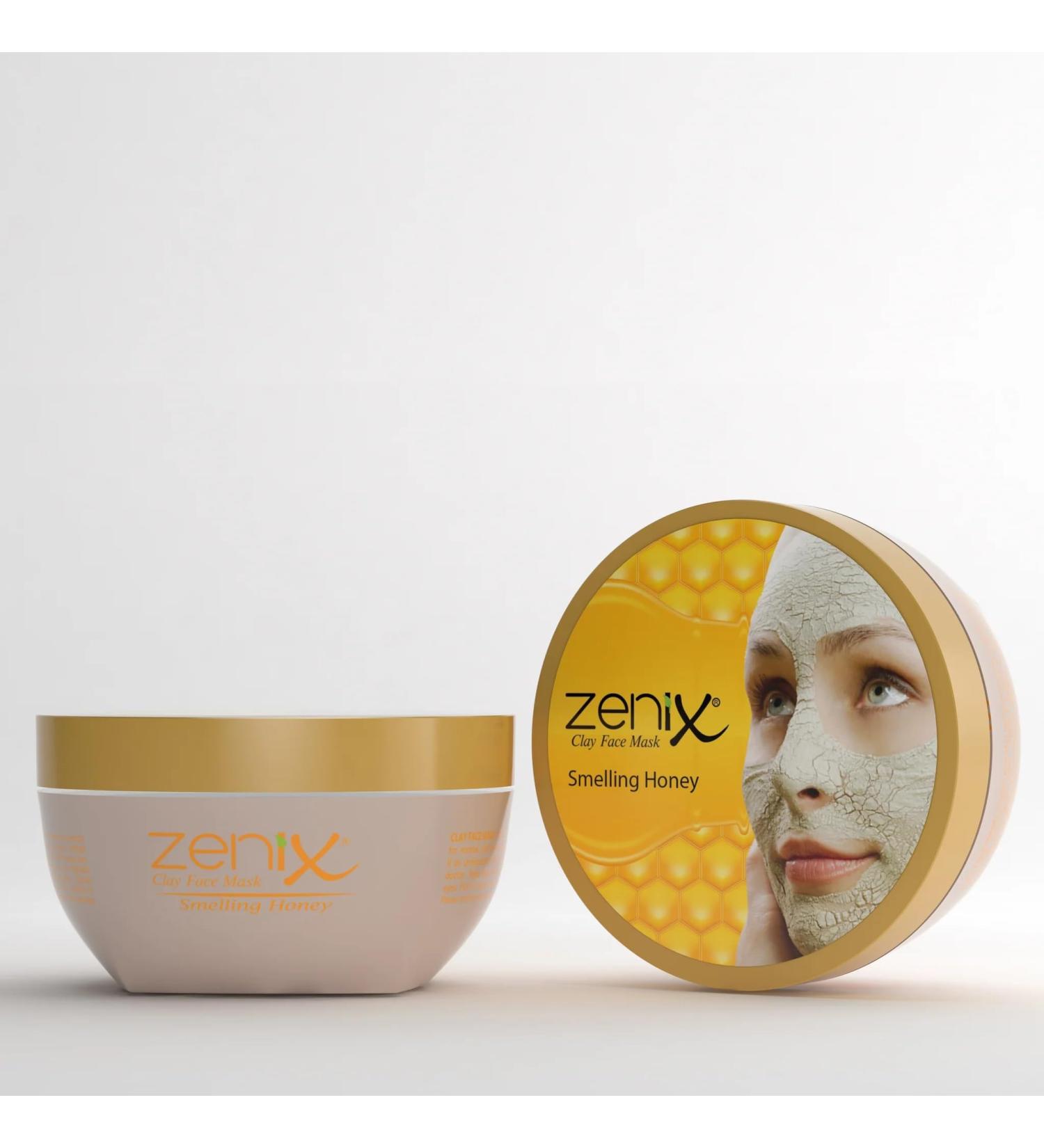 Zenix Face Mask Clay Honey 350gr | Effective Facial Care for Men & Women | Combat Pimples Blackheads & Impurities | Small Face Mask Solution - Buy Online on GoSupps.com