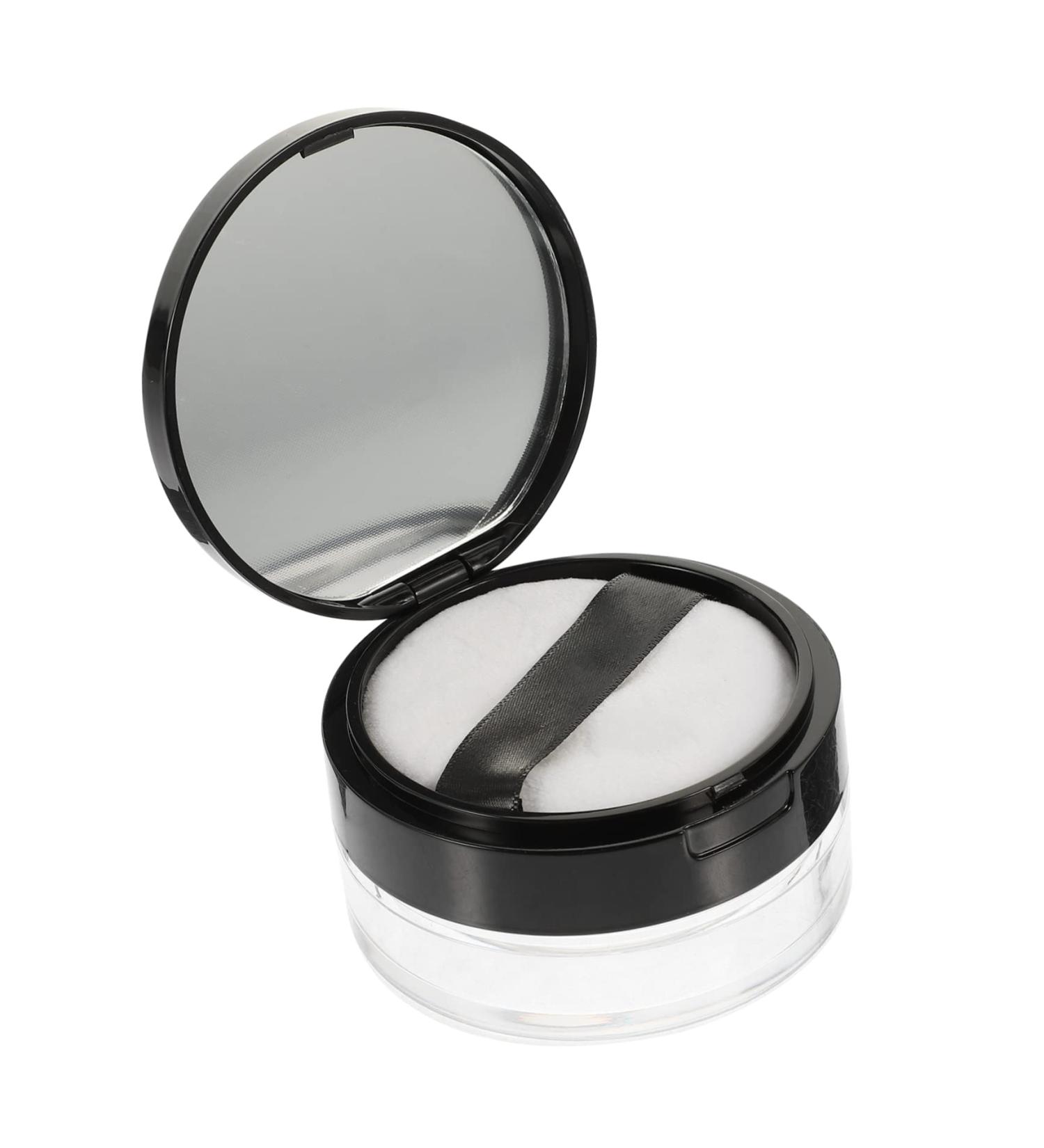 Housoutil 1 Set Loose Powder Box Powder Box Empty Powder Holder Powder Puff for Body Puff Powder Container Cream Container Travel Cream Jar Foundation Jar Powder Can Cosmetic Office Plastic - Buy Online on GoSupps.com