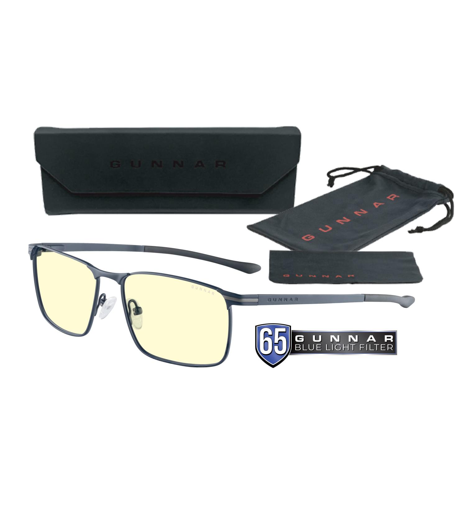 Gunnar Gaming Glasses Mendocino Midnight Blue Amber - Enhanced Vision & Eye Protection for Gamers - Shop Now! - Buy Online on GoSupps.com