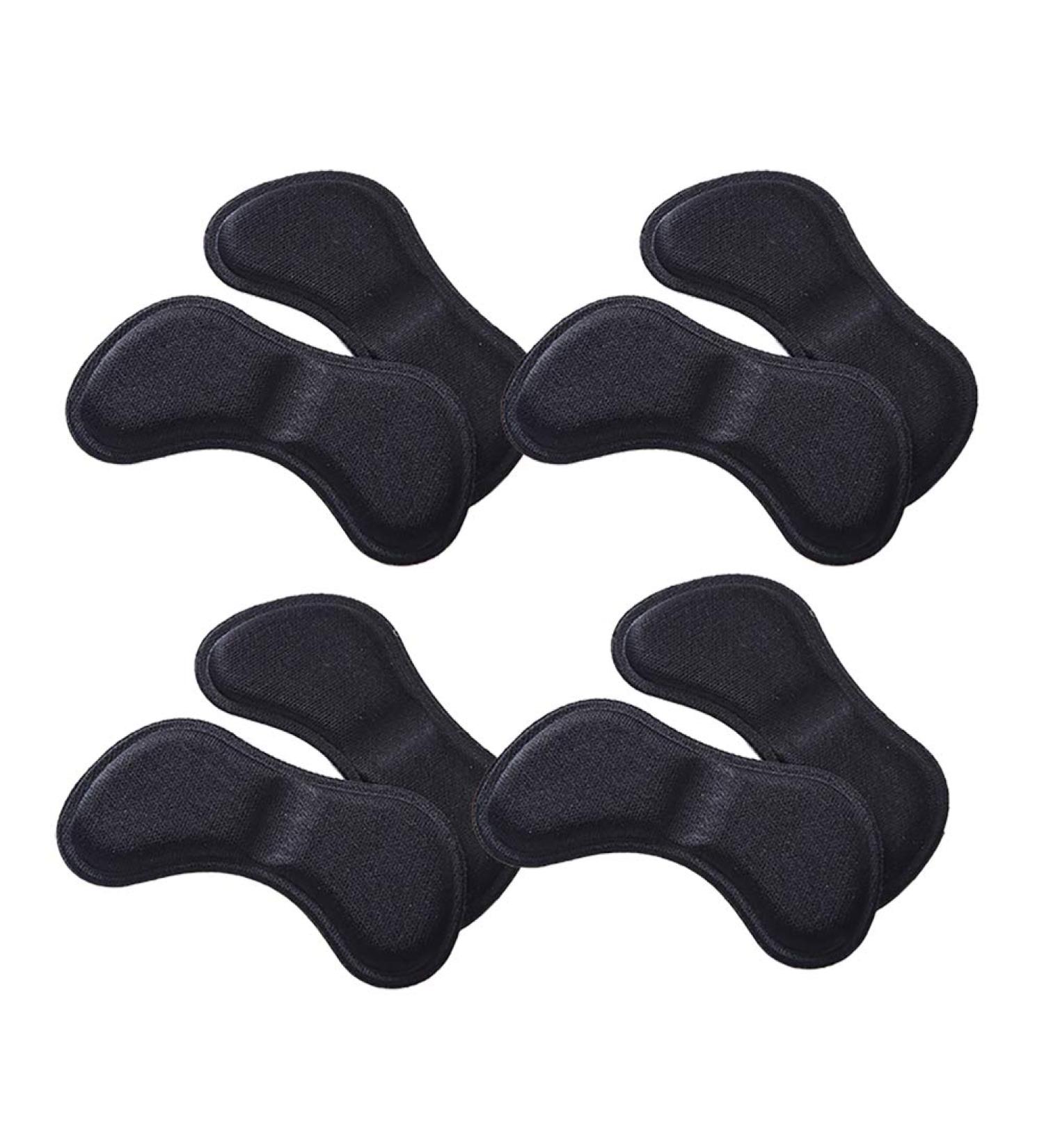 Demarkt 4 Pairs Sponge Heel Pads - Self-Adhesive Foot Care Cushions & Insoles for Comfort (Black & Flesh Color) - International Shipping Available - Buy Online on GoSupps.com