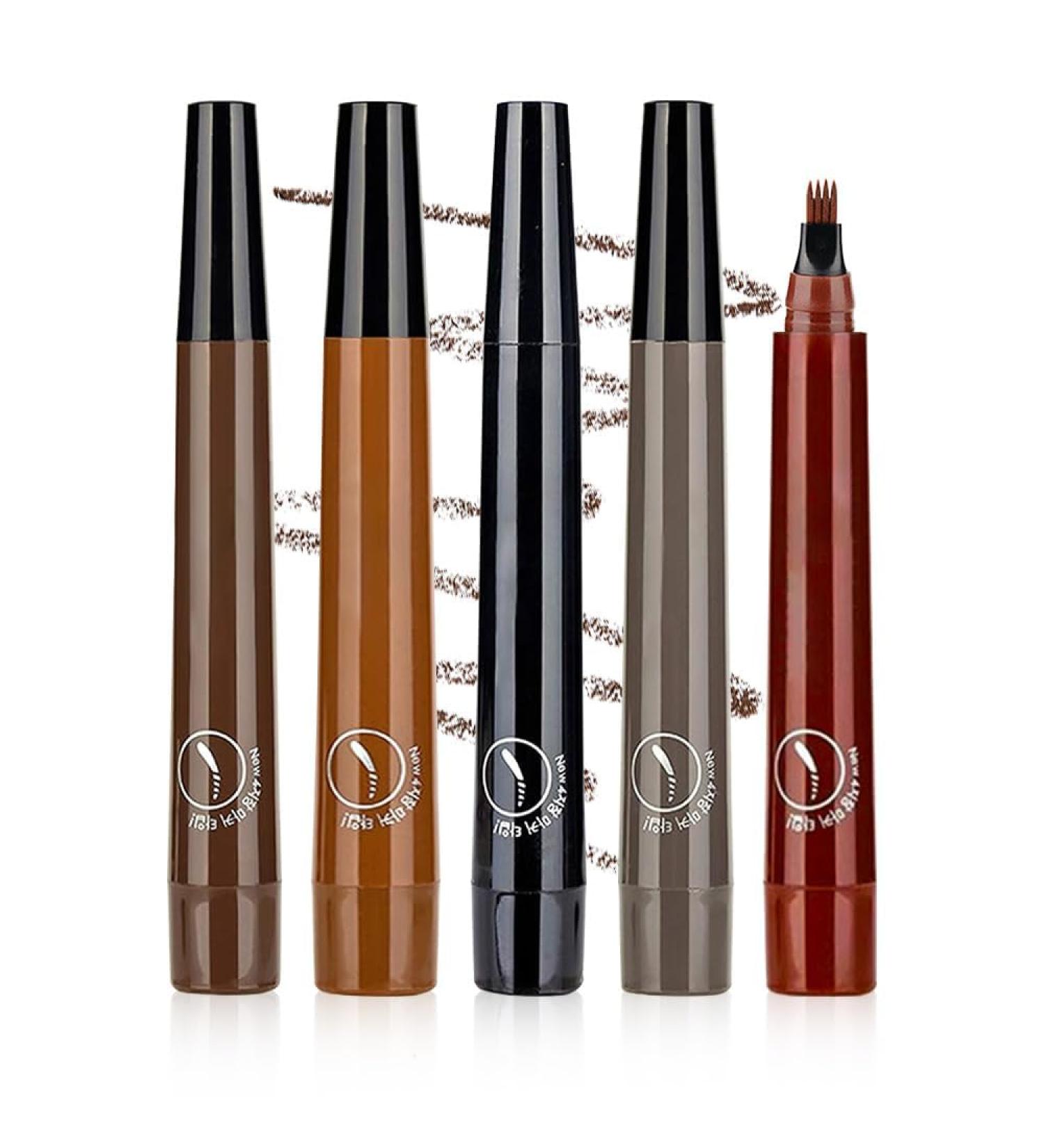 5Pcs Magic Eyebrow Pencil 2024 Upgrade Waterproof Microblading Eyebrow Pencil Contouring Pen 4 Tipped Precise Brow Pen Fine Stroke Microblading Eyebrow Pencil Creates Natural (A-5Pcs One Size) One Size A-5pcs - Buy Online on GoSupps.com