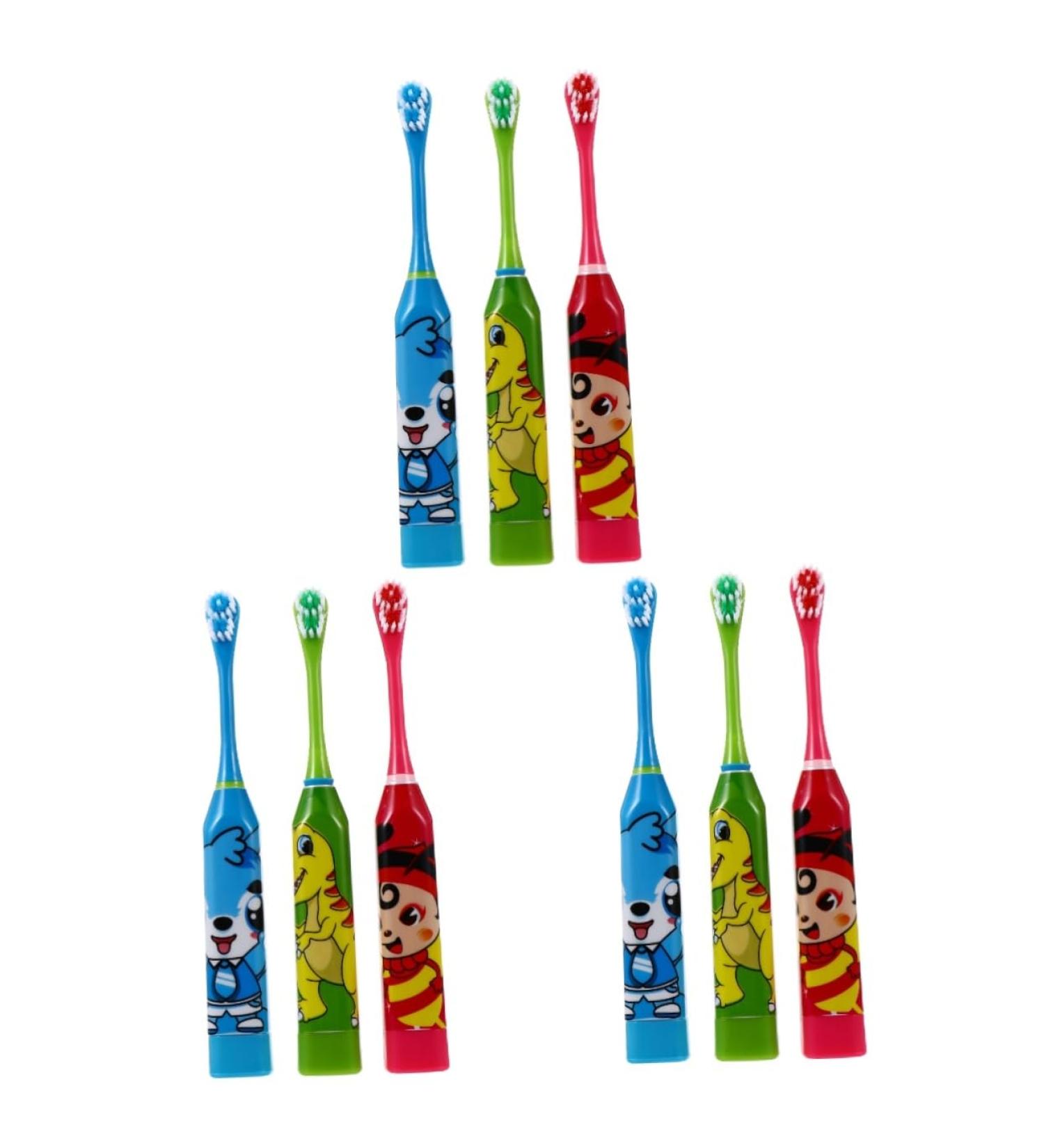 Shop FRCOLOR 3 Sets Electric Toothbrush for Kids - Soft Fur & Gentle Care International Shipping Available - Buy Online on GoSupps.com