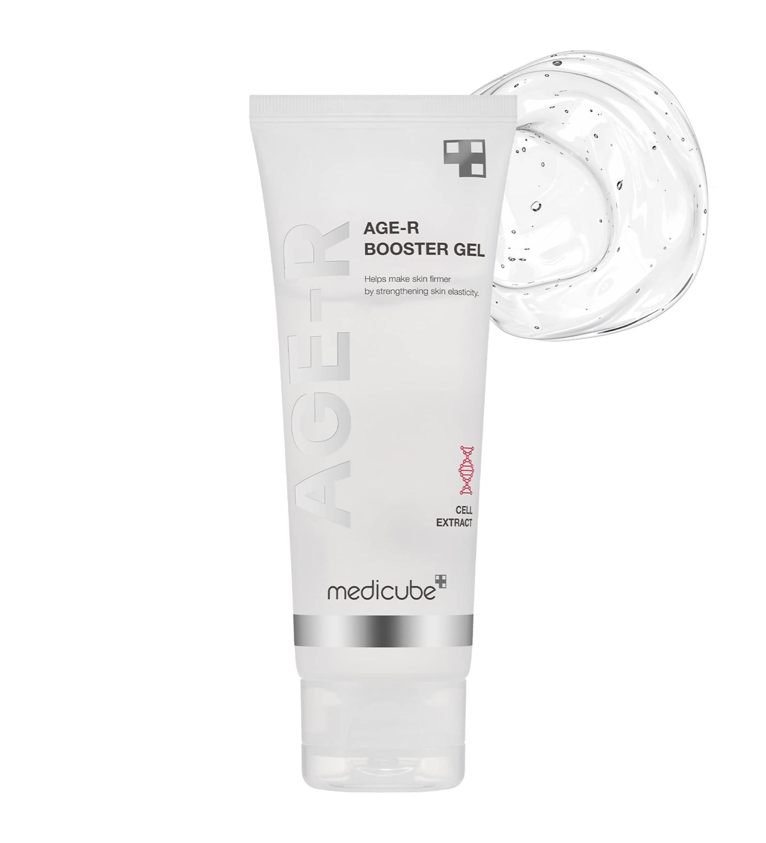 Medicube Age-R Booster Gel Serum - Hyaluronic Acid, Collagen, Plant Stem Cell Extract - Hypoallergenic Korean Skin Care - Buy Online on GoSupps.com