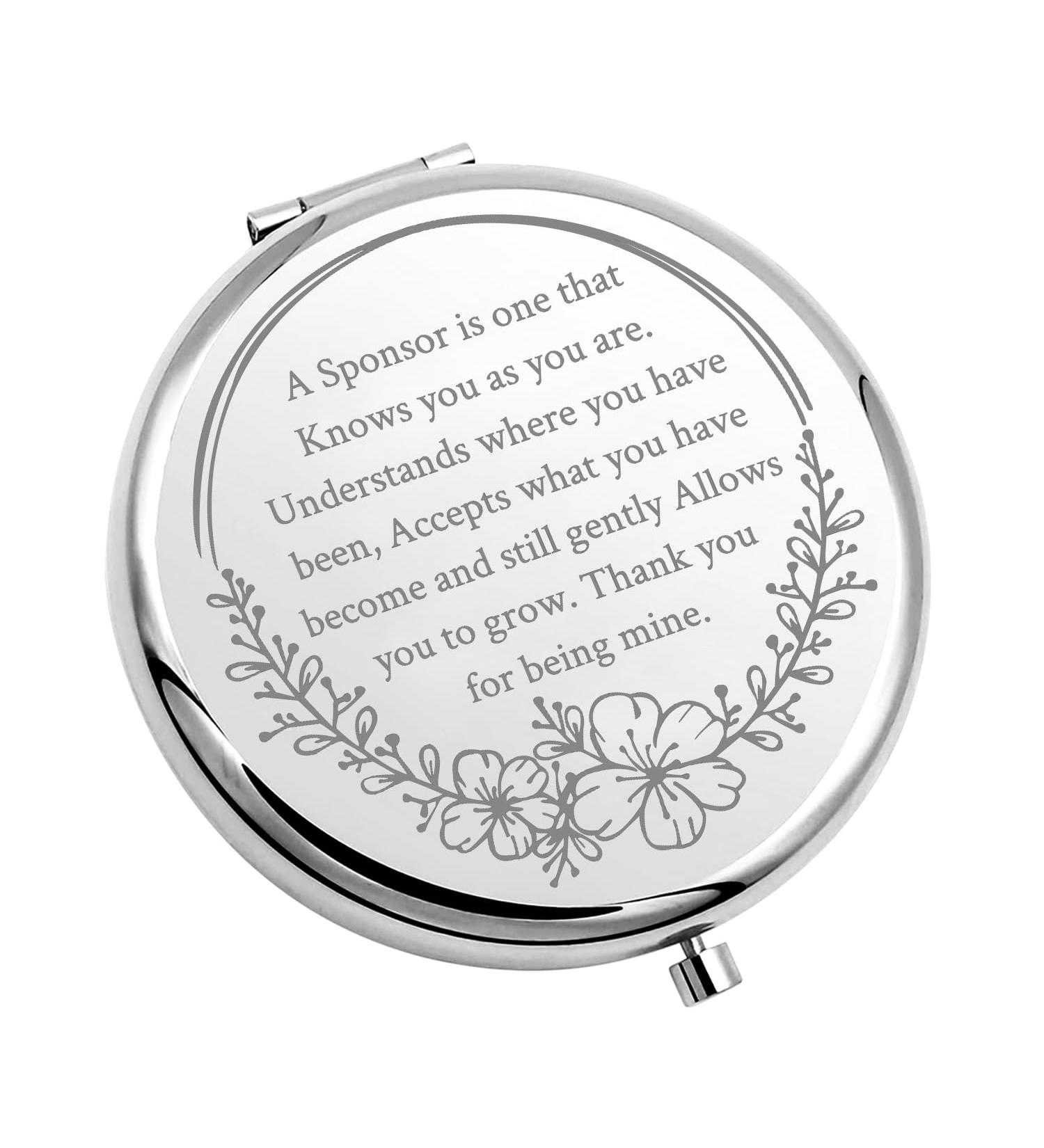 KUIYAI Sponsor Gift Sponsor Pocket Mirror Sponsor Thank You Gift Thank You For Being Mine Compact Mirror For Women (sponsor mirrorUK) - Buy Online on GoSupps.com