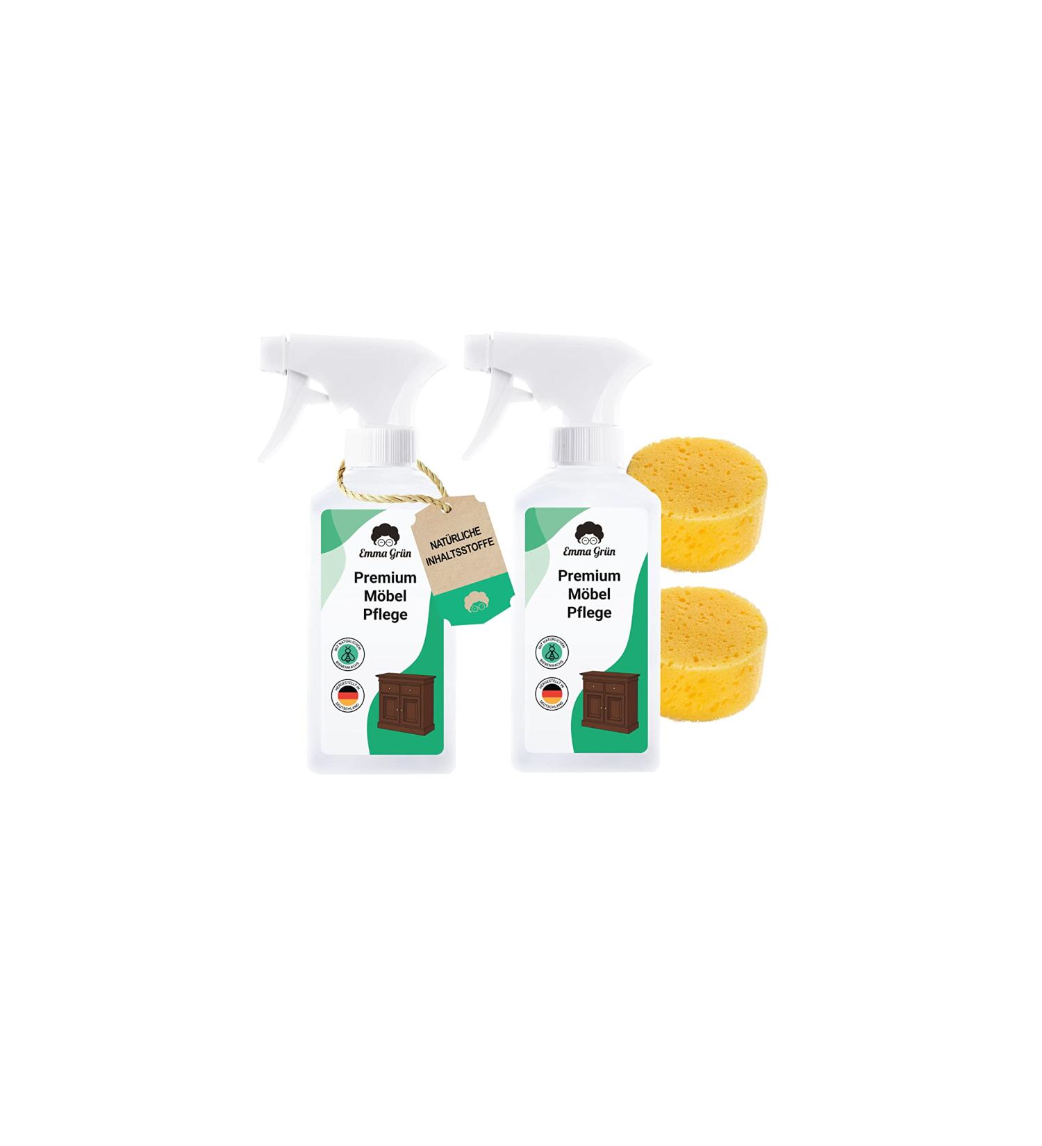 Premium Furniture Cleaner 2x250ml | Emma Green Care - Regenerator & Polish for All Surfaces | Eco-Friendly Furniture Care from Germany - Buy Online on GoSupps.com