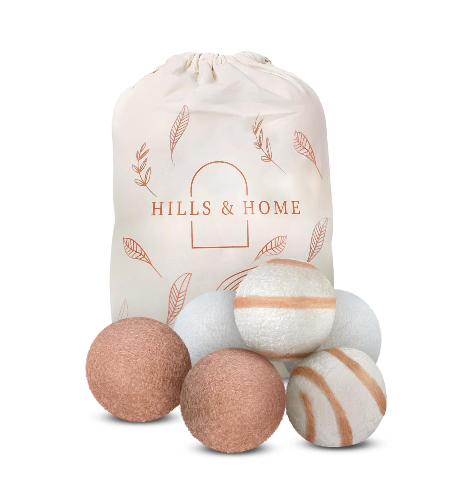 Organic Wool Dryer Balls - XL Set of 6 | 100% Pure New Zealand Wool | Natural Fabric Softener | Reusable & Eco-Friendly | Made in USA - Buy Online on GoSupps.com