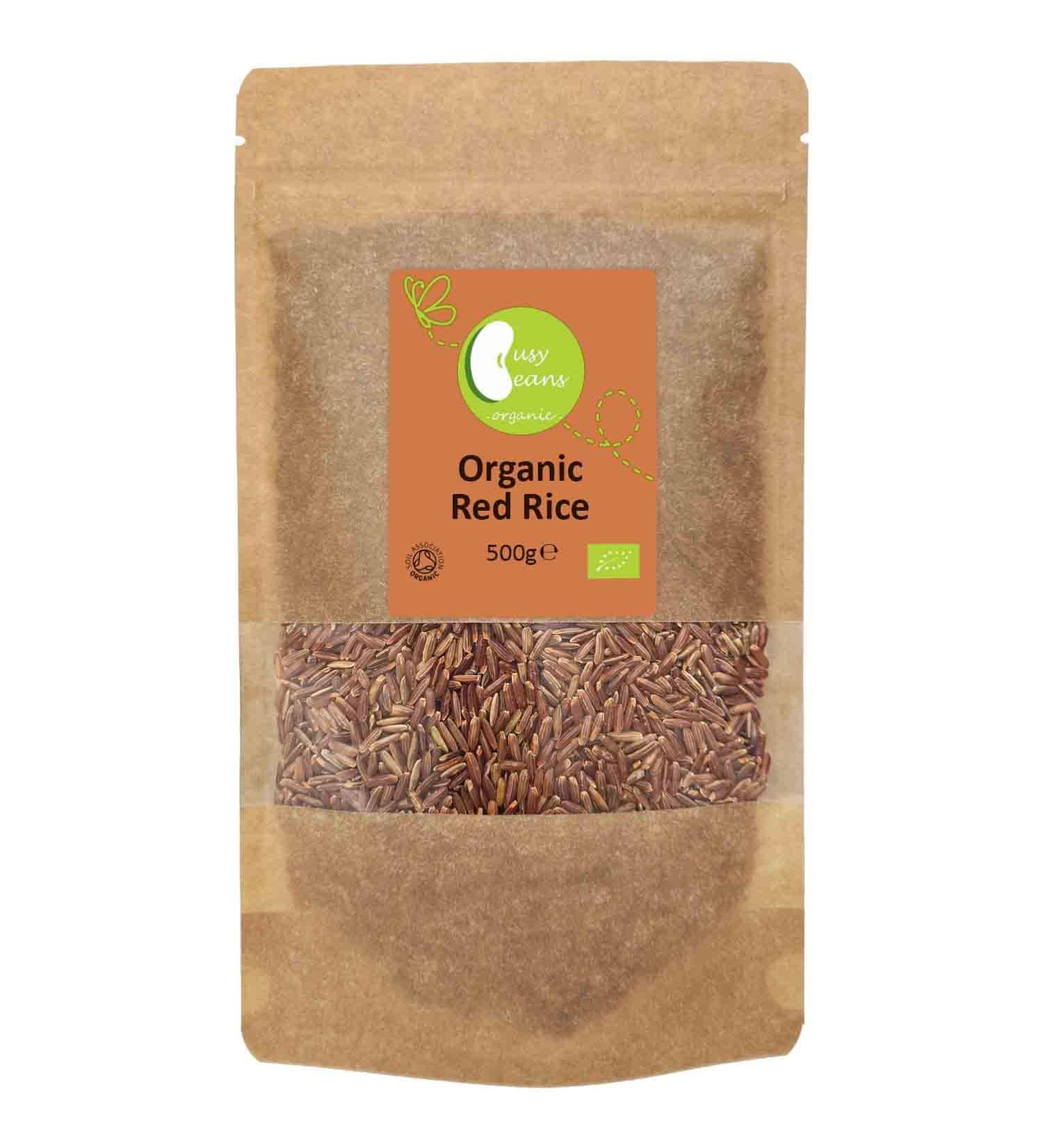 Busy Beans Organic Red Rice - 500g | Certified Organic - Buy Online on GoSupps.com