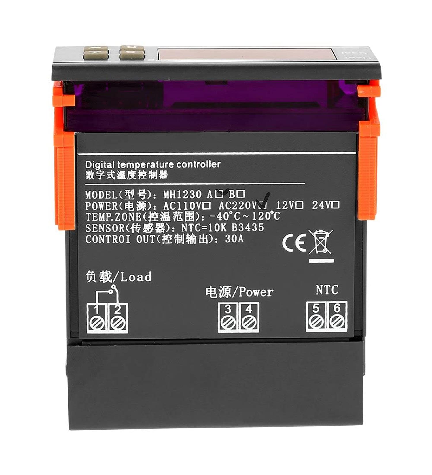 Digital Temperature Controller Thermostat 220V 30A MH1230A - LED Display for Kettle Cooler Heating Mats Incubators & Reptiles - Buy Online on GoSupps.com