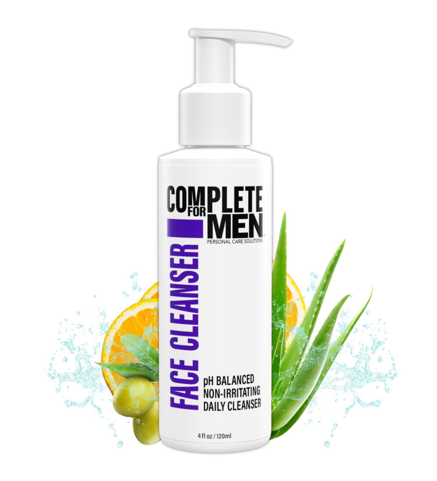 Buy pH Balanced Men's Face Cleanser - Hydrating Daily Wash for Dry Skin | Refreshing & Non-Irritating Skin Care - Buy Online on GoSupps.com