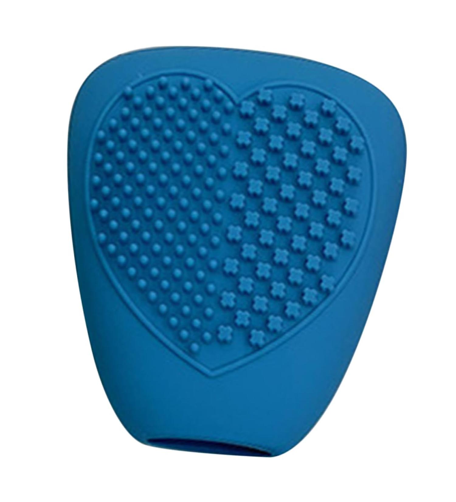 TEHAUX Silicone Makeup Brush Covers - Portable Blush Protectors for Travel | Clean & Durable 6.4x5cm Blue - Buy Online on GoSupps.com