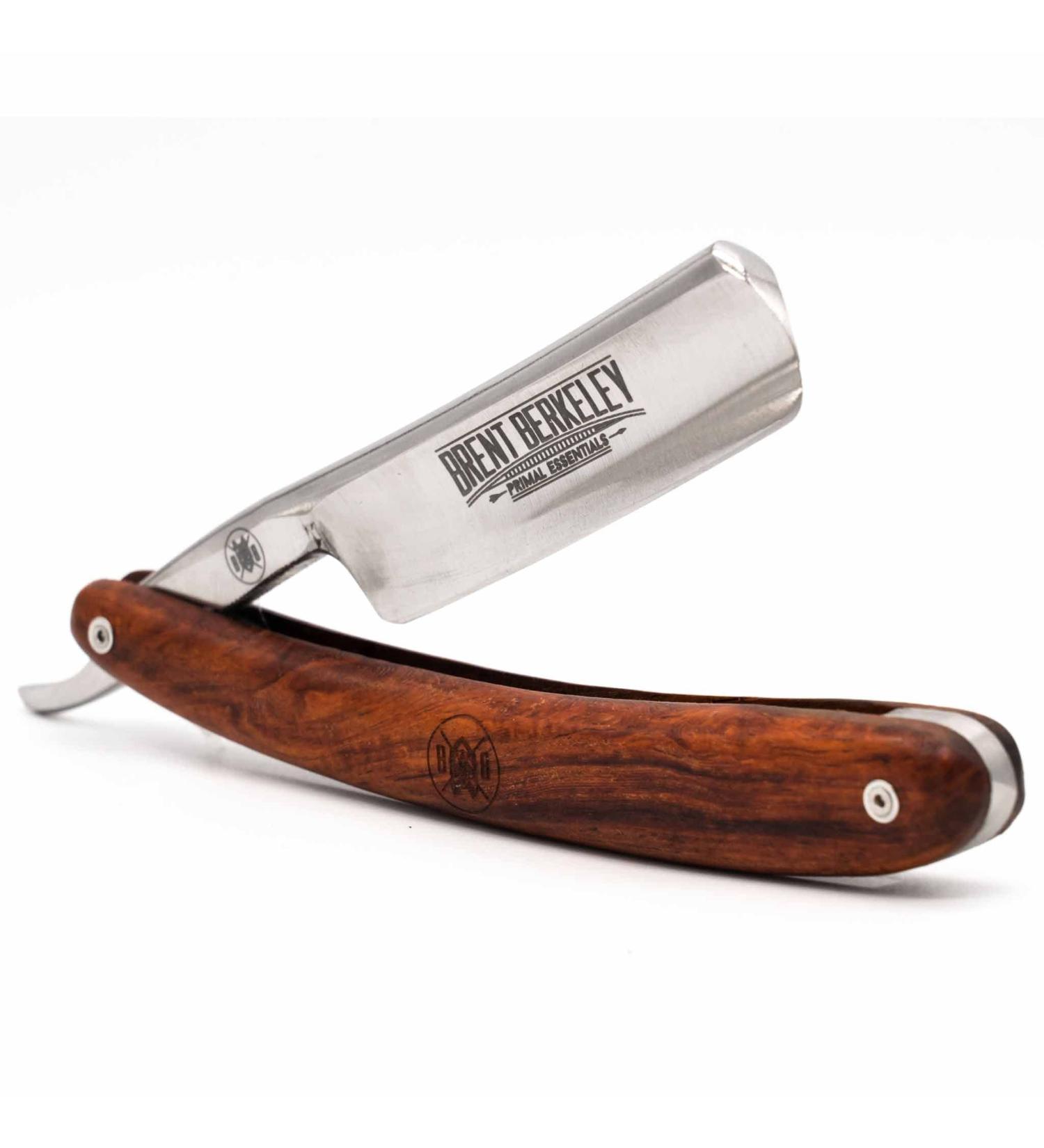 Brent Berkeley Signature Classic Open Razor - Durable Carbon Steel Beard Knife for Men - Reduces Skin Irritation - Ideal for Wet Shaving - Buy Online on GoSupps.com