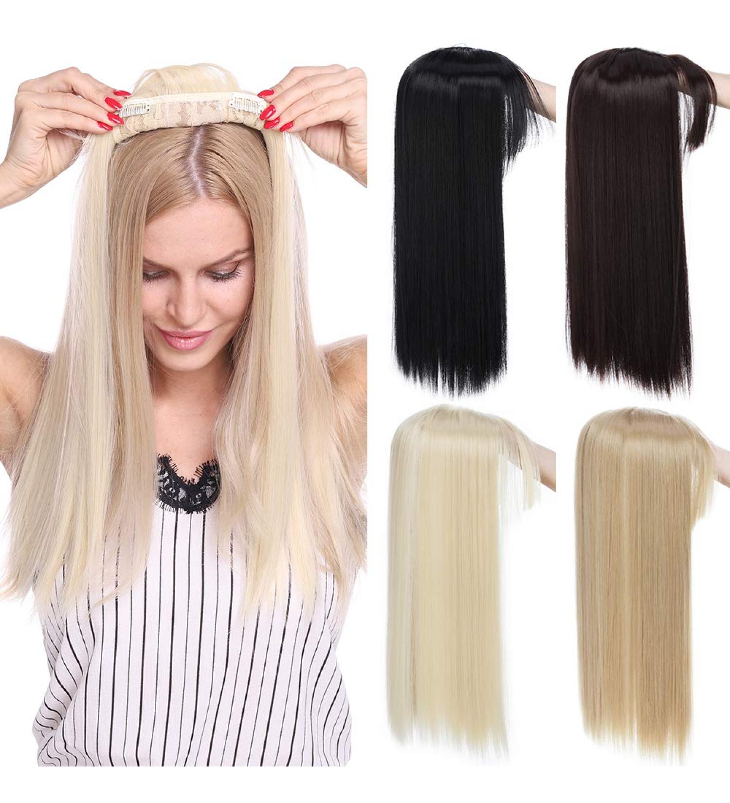 Shop Tess Clip-In Hair Extensions - Real Pony Hair Topper 17 (43cm) 120g Light Brown for Hair Loss & Gray Coverage - Buy Online on GoSupps.com