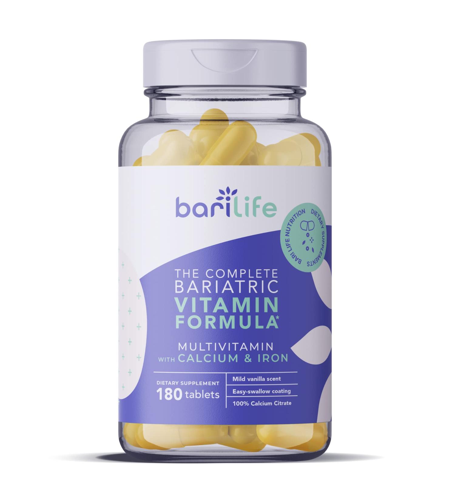 Bari Life Complete Bariatric Multivitamin Non-Chewable Tablet - 180 Tablets/Bottle - Buy Online on GoSupps.com