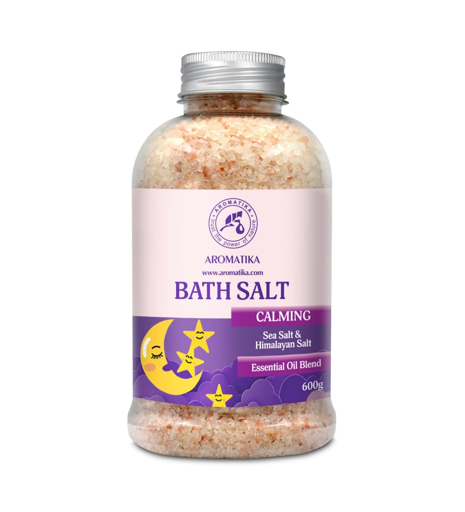 Soothing Swimming Salt 600g with Essential Oils | Sandalwood Lavender & Bergamot | Natural Bath Salt for Sleep & Relaxation | Personal Care - 1 Pack - Buy Online on GoSupps.com
