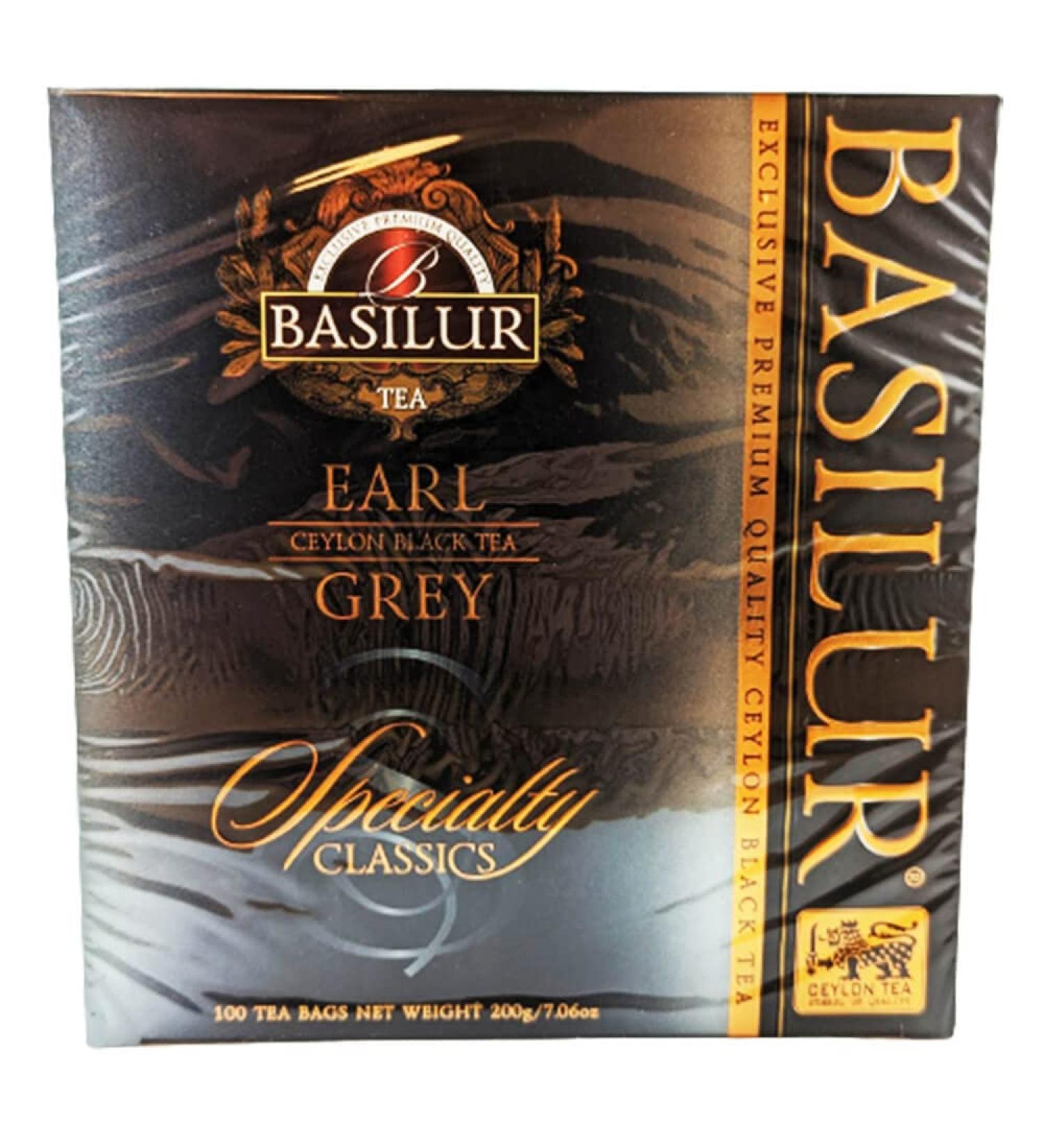 rumarkt Basilur Earl Grey Premium Pack of 100 Black Tea Bags
