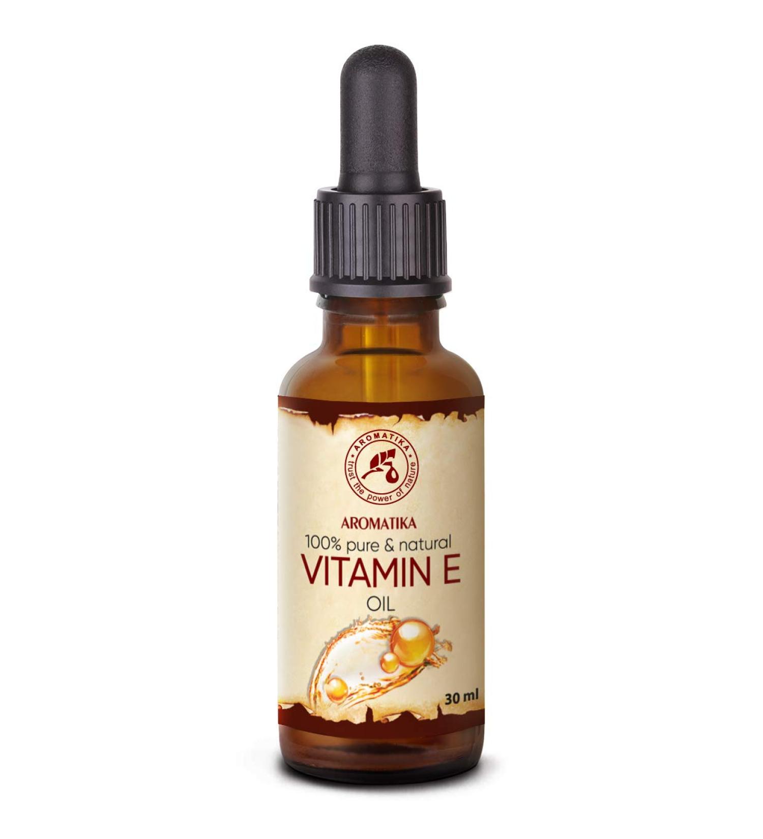 Vitamin E Oil 30ml - Natural Skin & Hair Care | Rich in Vitamin E Cosmetics Oil for Face & Body - Buy Online on GoSupps.com