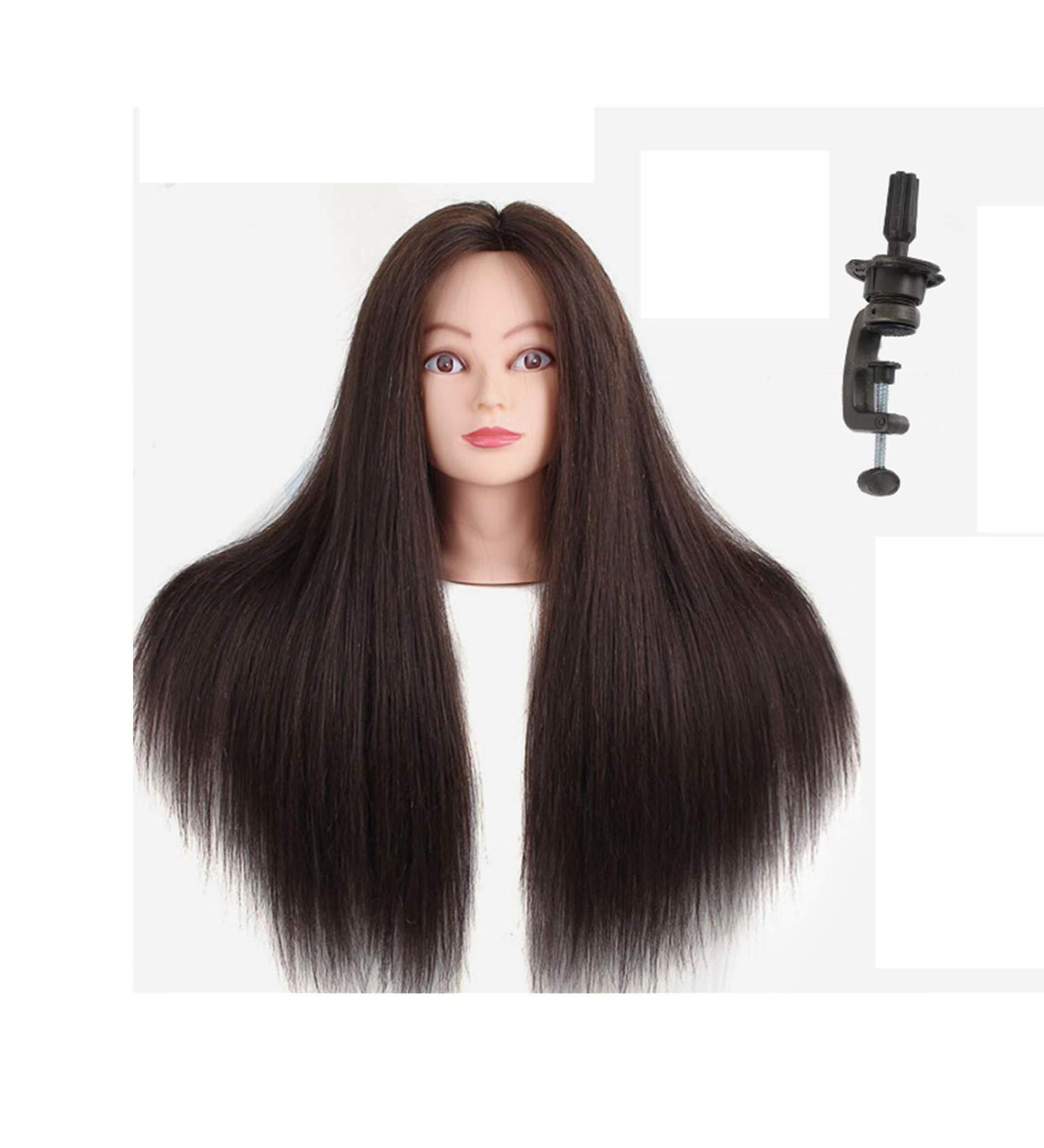 Shop LZXBC Window Doll Training Head - Hair Exercise with Clip Holders Permanent Shaft & Makeup for Salons - Buy Online on GoSupps.com