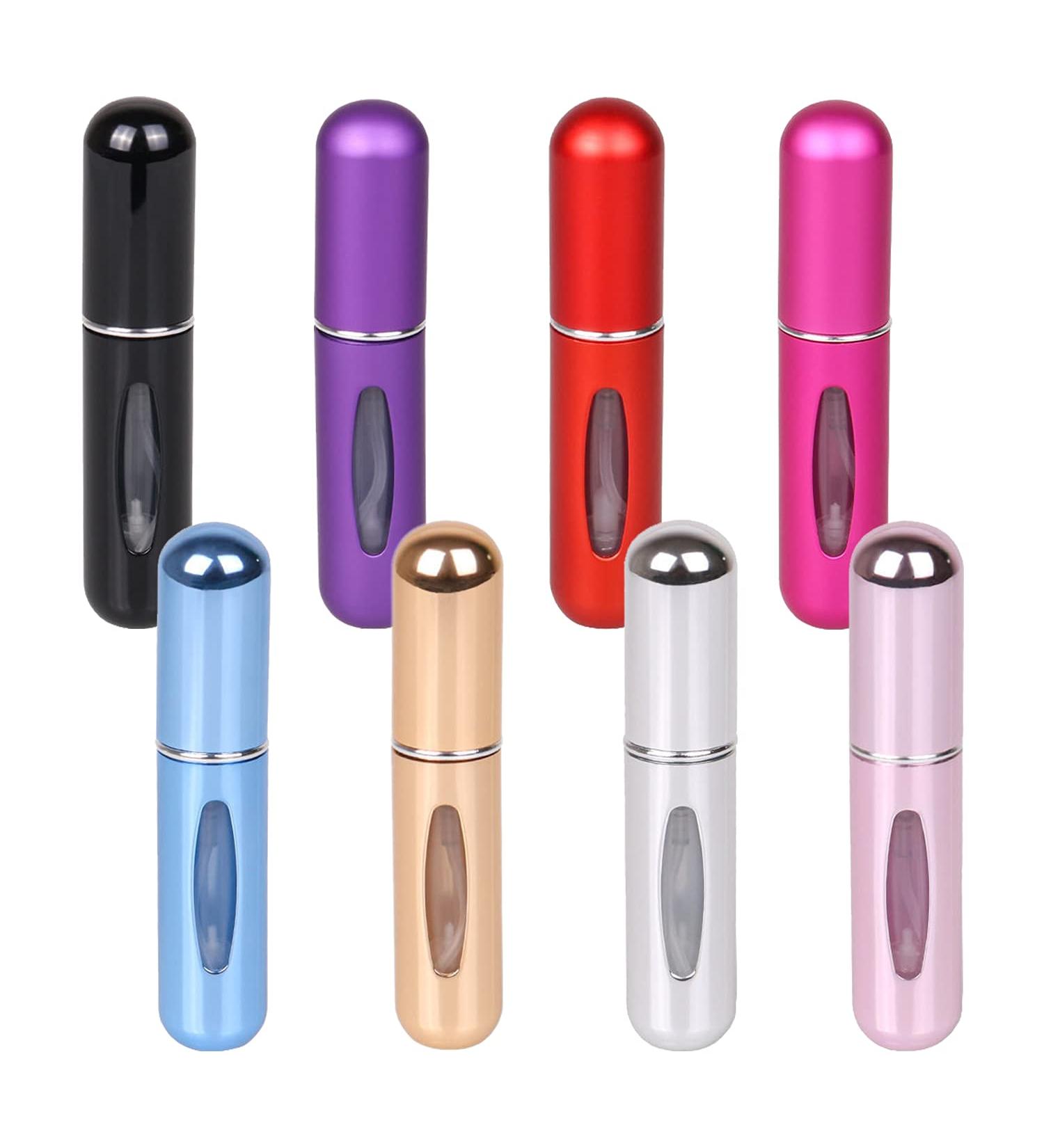 ANBAONA Portable Mini Refillable Perfume Atomizer Bottle - 8 Pcs Pack, 5ml Spray Scent Pump Case - Travel Size Atomizer Perfume Bottle - Buy Online on GoSupps.com